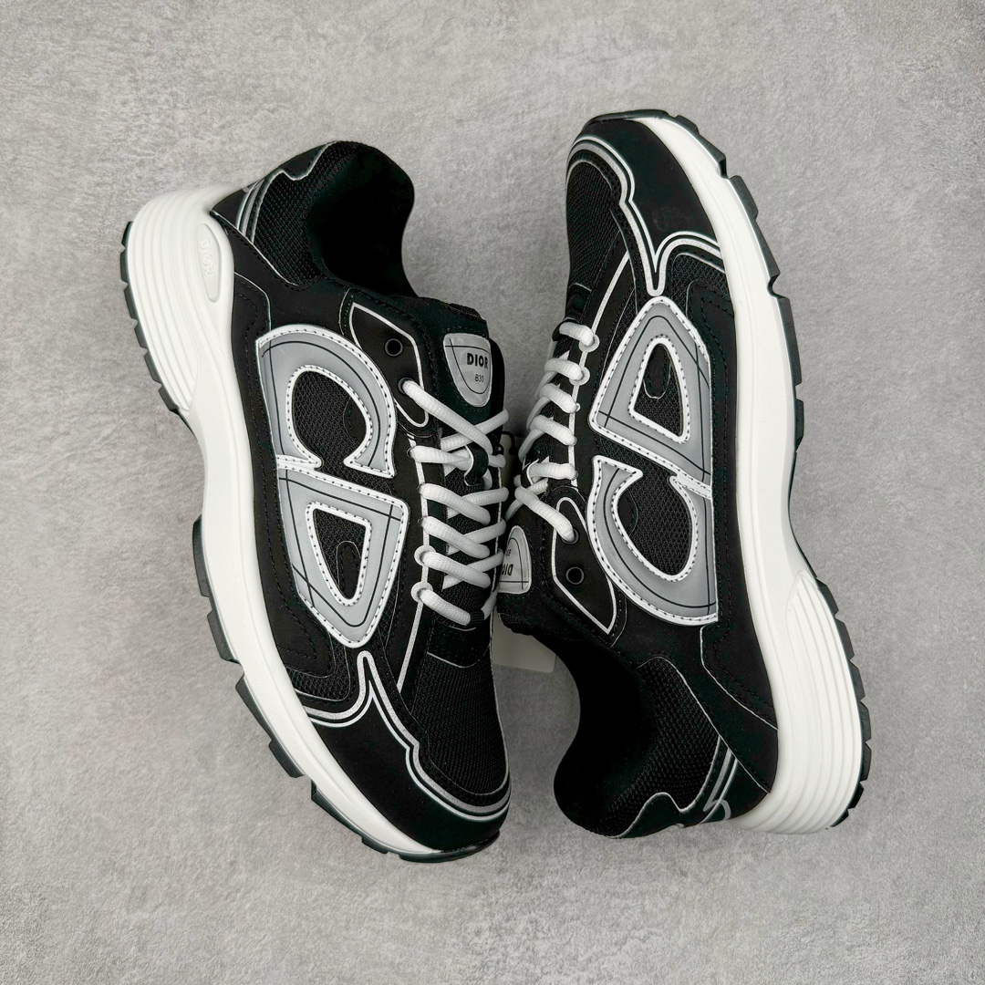 图片[3]-＃GD广顶 Dior B30 迪奥网眼织物低帮运动休闲鞋 原版开模 海淘专供品质同渠道货源 全套专柜原装配件 该款系列采用黑网色眼织物白和色科技料面精心制 作饰以反光“CD30”图形标志 外格轻盈的刻雕效果橡胶鞋搭底配标志性点的缀提升格调 内弹部力细节塑造想理的舒适穿着体验可与各休式闲造型配搭 彰显尚时现代的运风动范 正常尺码：39 40 41 42 43 44 45-选品中心