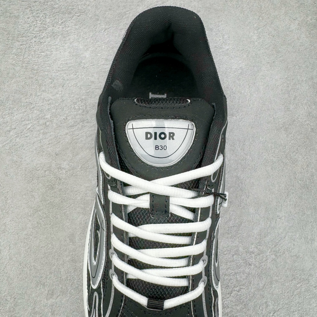 图片[5]-＃GD广顶 Dior B30 迪奥网眼织物低帮运动休闲鞋 原版开模 海淘专供品质同渠道货源 全套专柜原装配件 该款系列采用黑网色眼织物白和色科技料面精心制 作饰以反光“CD30”图形标志 外格轻盈的刻雕效果橡胶鞋搭底配标志性点的缀提升格调 内弹部力细节塑造想理的舒适穿着体验可与各休式闲造型配搭 彰显尚时现代的运风动范 正常尺码：39 40 41 42 43 44 45-选品中心