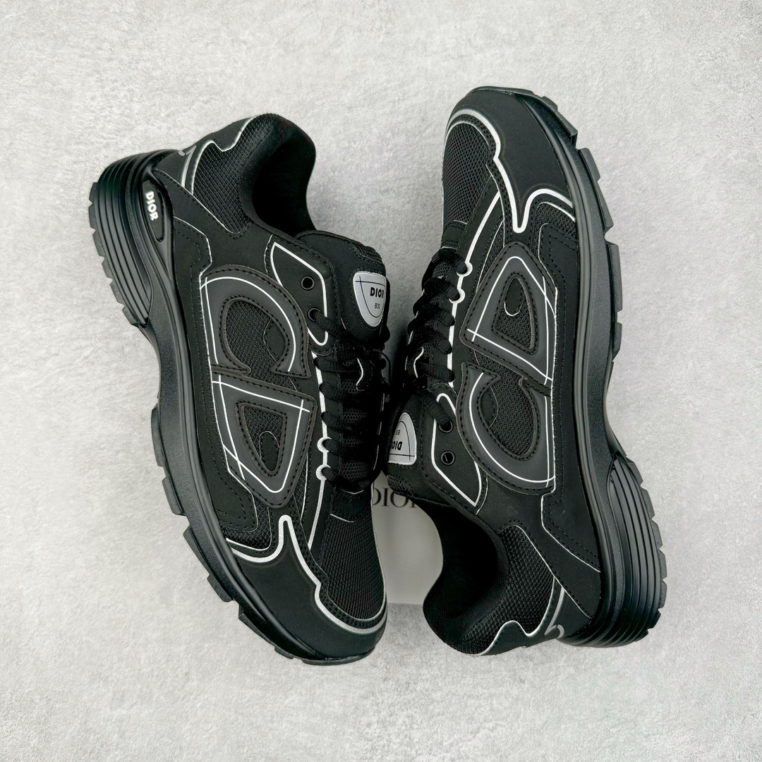 图片[3]-＃GD广顶 Dior B30 迪奥网眼织物低帮运动休闲鞋 原版开模 海淘专供品质同渠道货源 全套专柜原装配件 该款系列采用黑网色眼织物白和色科技料面精心制 作饰以反光“CD30”图形标志 外格轻盈的刻雕效果橡胶鞋搭底配标志性点的缀提升格调 内弹部力细节塑造想理的舒适穿着体验可与各休式闲造型配搭 彰显尚时现代的运风动范 正常尺码：39 40 41 42 43 44 45-选品中心