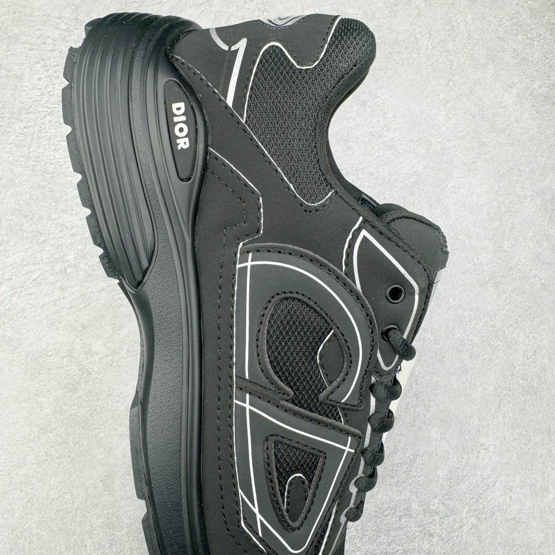 图片[6]-＃GD广顶 Dior B30 迪奥网眼织物低帮运动休闲鞋 原版开模 海淘专供品质同渠道货源 全套专柜原装配件 该款系列采用黑网色眼织物白和色科技料面精心制 作饰以反光“CD30”图形标志 外格轻盈的刻雕效果橡胶鞋搭底配标志性点的缀提升格调 内弹部力细节塑造想理的舒适穿着体验可与各休式闲造型配搭 彰显尚时现代的运风动范 正常尺码：39 40 41 42 43 44 45-选品中心