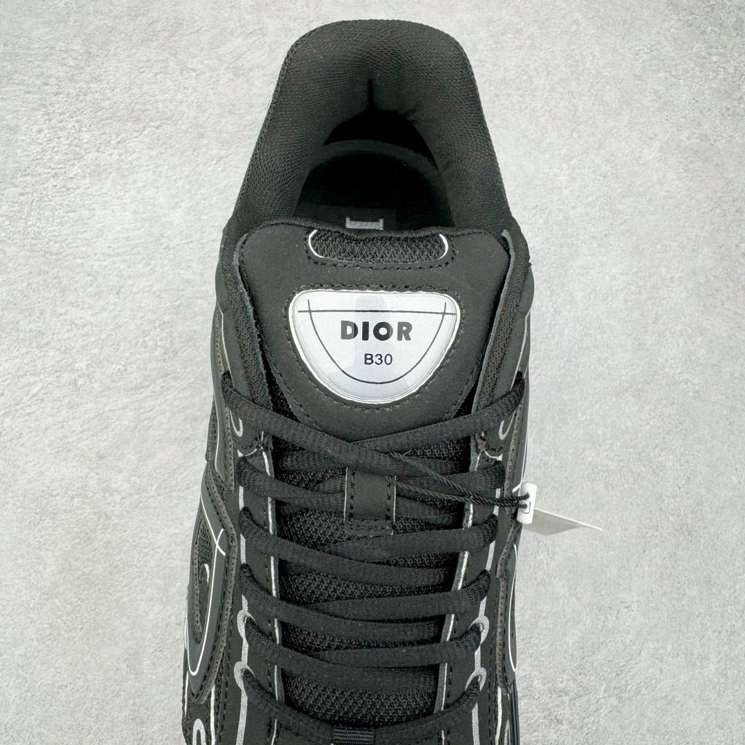 图片[5]-＃GD广顶 Dior B30 迪奥网眼织物低帮运动休闲鞋 原版开模 海淘专供品质同渠道货源 全套专柜原装配件 该款系列采用黑网色眼织物白和色科技料面精心制 作饰以反光“CD30”图形标志 外格轻盈的刻雕效果橡胶鞋搭底配标志性点的缀提升格调 内弹部力细节塑造想理的舒适穿着体验可与各休式闲造型配搭 彰显尚时现代的运风动范 正常尺码：39 40 41 42 43 44 45-选品中心