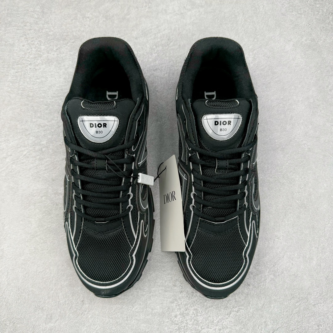 图片[2]-＃GD广顶 Dior B30 迪奥网眼织物低帮运动休闲鞋 原版开模 海淘专供品质同渠道货源 全套专柜原装配件 该款系列采用黑网色眼织物白和色科技料面精心制 作饰以反光“CD30”图形标志 外格轻盈的刻雕效果橡胶鞋搭底配标志性点的缀提升格调 内弹部力细节塑造想理的舒适穿着体验可与各休式闲造型配搭 彰显尚时现代的运风动范 正常尺码：39 40 41 42 43 44 45-选品中心