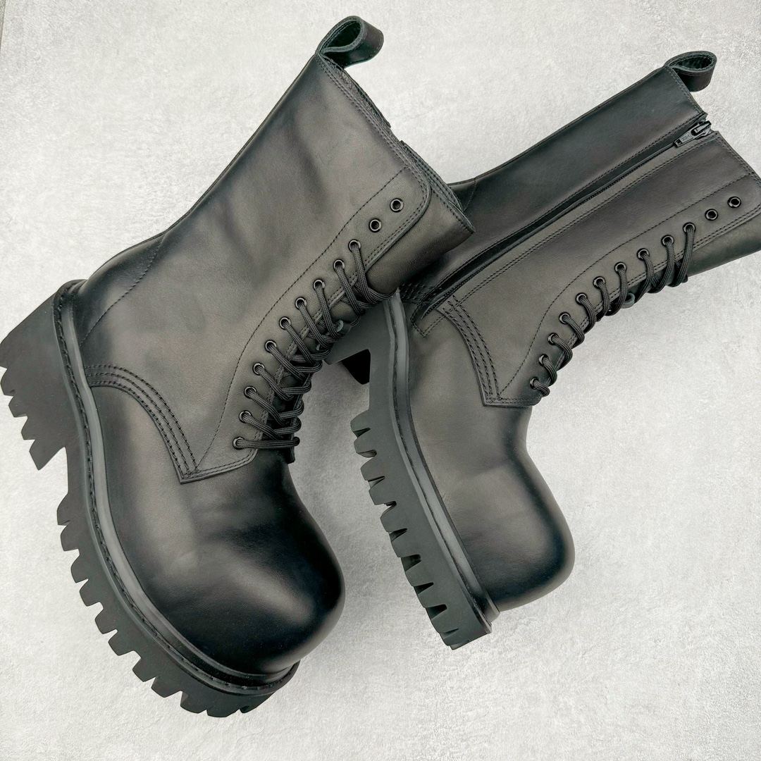 图片[3]-＃GD广顶 Balenciaga Stomper 巴黎世家牛皮拉链圆头德比靴鞋 原版购入开发 做货 极致做旧 巴黎世家做旧的款式百分之90都是好看的 这双靴子也不例外 破旧风格 双层材质 外层粗帆布做了磨损和褪色处理 内层做了透气网状里布 比较惊艳的是鞋底和鞋侧橡胶 原版定制进口做旧帆布 原版进口透气网里 原版开模橡胶大底 增高底厚5CM超显大长腿NCC 尺码： 39 40 41 42 43 44 45-选品中心