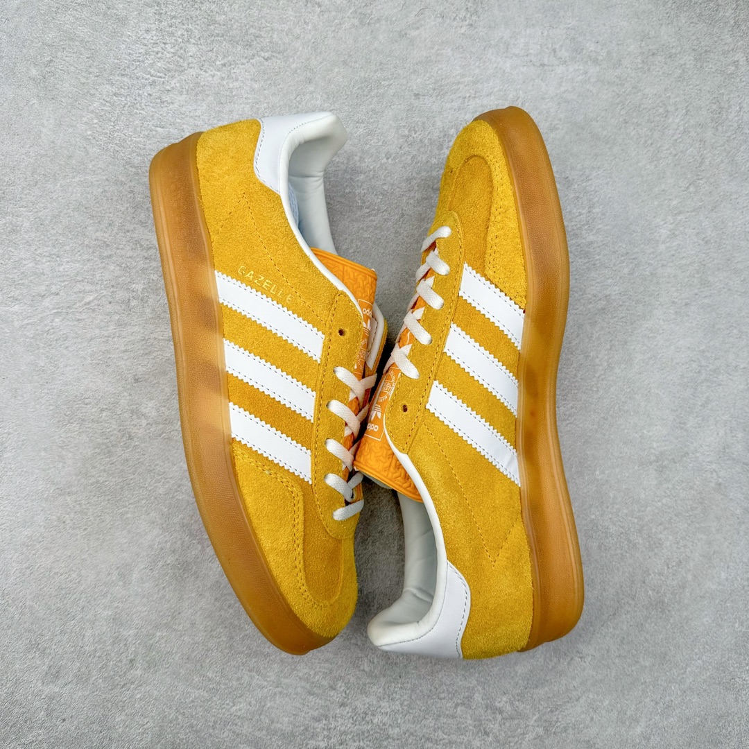 图片[3]-＃特价福利 AD Gazelle Indoor Trainers 羚羊内训系列低帮复古百搭休闲运动德训风板鞋 90年代经典的复刻版！自60年代以足球训练鞋面世以来,Gazelle就以其经典设计席卷全球。1991年版本的复刻,再造经典Gazelle。采用皮革打造,搭配浊色细节,让这款经典更加简约。尺码：36 36⅔ 37⅓ 38 38⅔ 39⅓ 40 40⅔ 41⅓ 42 42⅔ 43⅓ 44 44 ⅔ 45-选品中心
