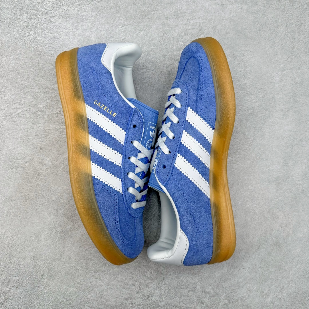 图片[3]-＃特价福利 AD Gazelle Indoor Trainers 羚羊内训系列低帮复古百搭休闲运动德训风板鞋 90年代经典的复刻版！自60年代以足球训练鞋面世以来,Gazelle就以其经典设计席卷全球。1991年版本的复刻,再造经典Gazelle。采用皮革打造,搭配浊色细节,让这款经典更加简约。尺码：36 36⅔ 37⅓ 38 38⅔ 39⅓ 40 40⅔ 41⅓ 42 42⅔ 43⅓ 44 44 ⅔ 45-选品中心