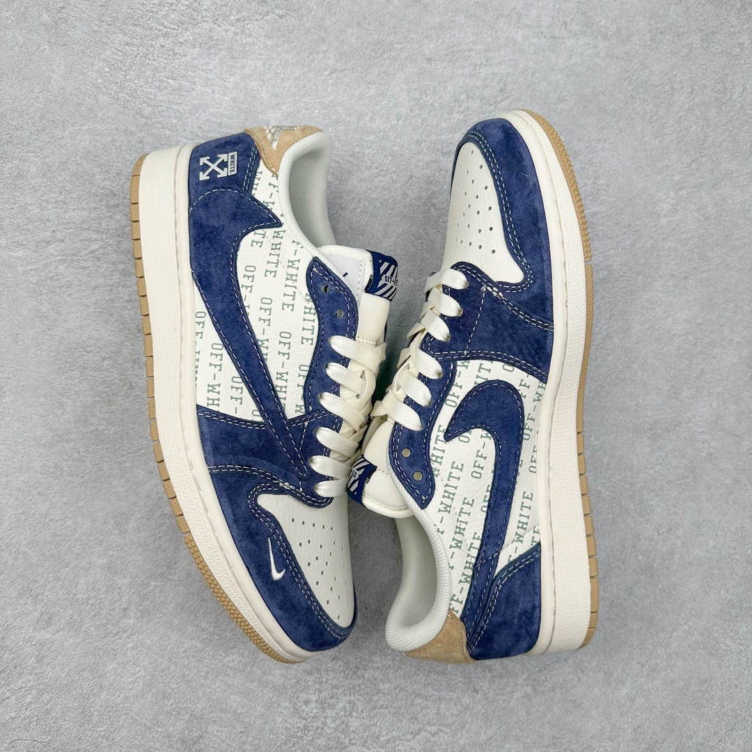图片[3]-TS x Air Jordan AJ1 Low 倒钩低帮联名定制配色 SJ2086-110 原厂内置气垫魔块 A模大底 头层小牛皮 鞋舌AJ原厂专用牛津布+AJ专用反口珍珠布+原厂无杂质高弹内里海棉+特殊封边弹力鞋带 尺码：36 36.5 37.5 38 38.5 39 40 40.5 41 42 42.5 43 44 44.5 45 46 47.5-选品中心