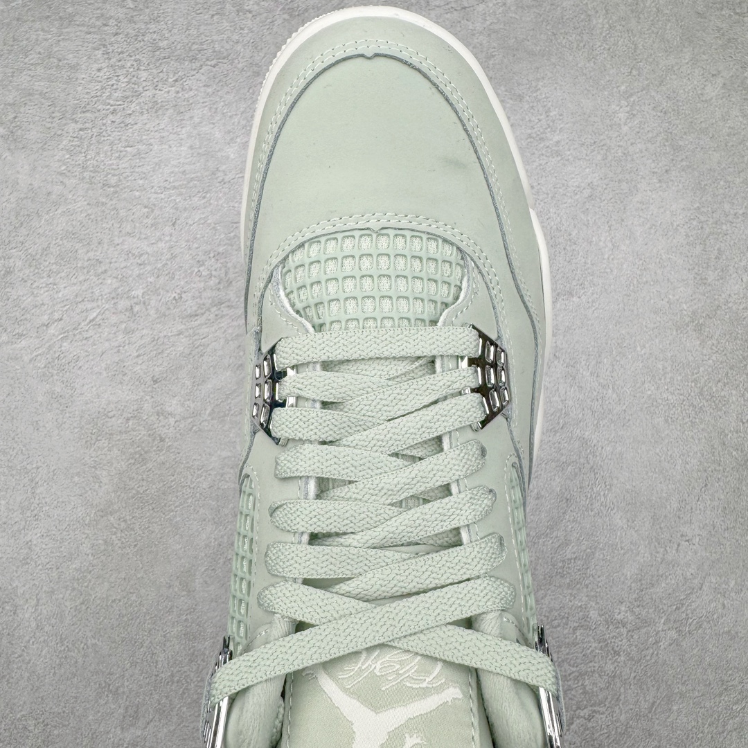 图片[4]-＃DT/R1纯原 Air Jordan AJ4 \\\”Seafoam\\\” 薄荷绿 HV0823-003 原鞋开发原楦原纸板同源开发 完美呈现乔4的版型 内侧正确双色网格 还原细节 原厂皮料 正确气垫颜色 正确网格工艺 正确拉帮工艺 全鞋原装材料制作 原档案原模具打造 支持全方位与正品对比 尺码：40 40.5 41 42 42.5 43 44 44.5 45 46 47.5 48.5-选品中心