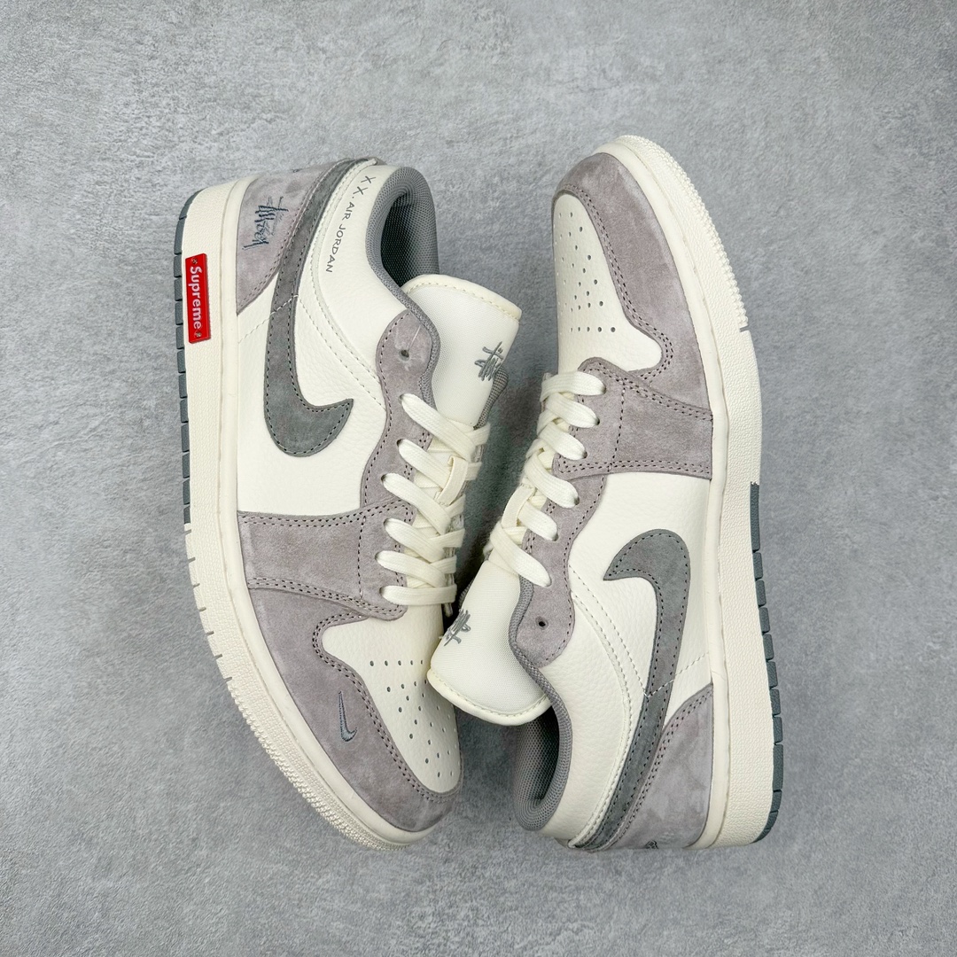 图片[3]-Air Jordan AJ1 Low 低帮系列定制配色 SJ9950-031 原厂内置气垫魔块 A模大底 头层小牛皮 鞋舌AJ原厂专用牛津布+AJ专用反口珍珠布+原厂无杂质高弹内里海棉+特殊封边弹力鞋带 尺码：36 36.5 37.5 38 38.5 39 40 40.5 41 42 42.5 43 44 44.5 45 46-选品中心