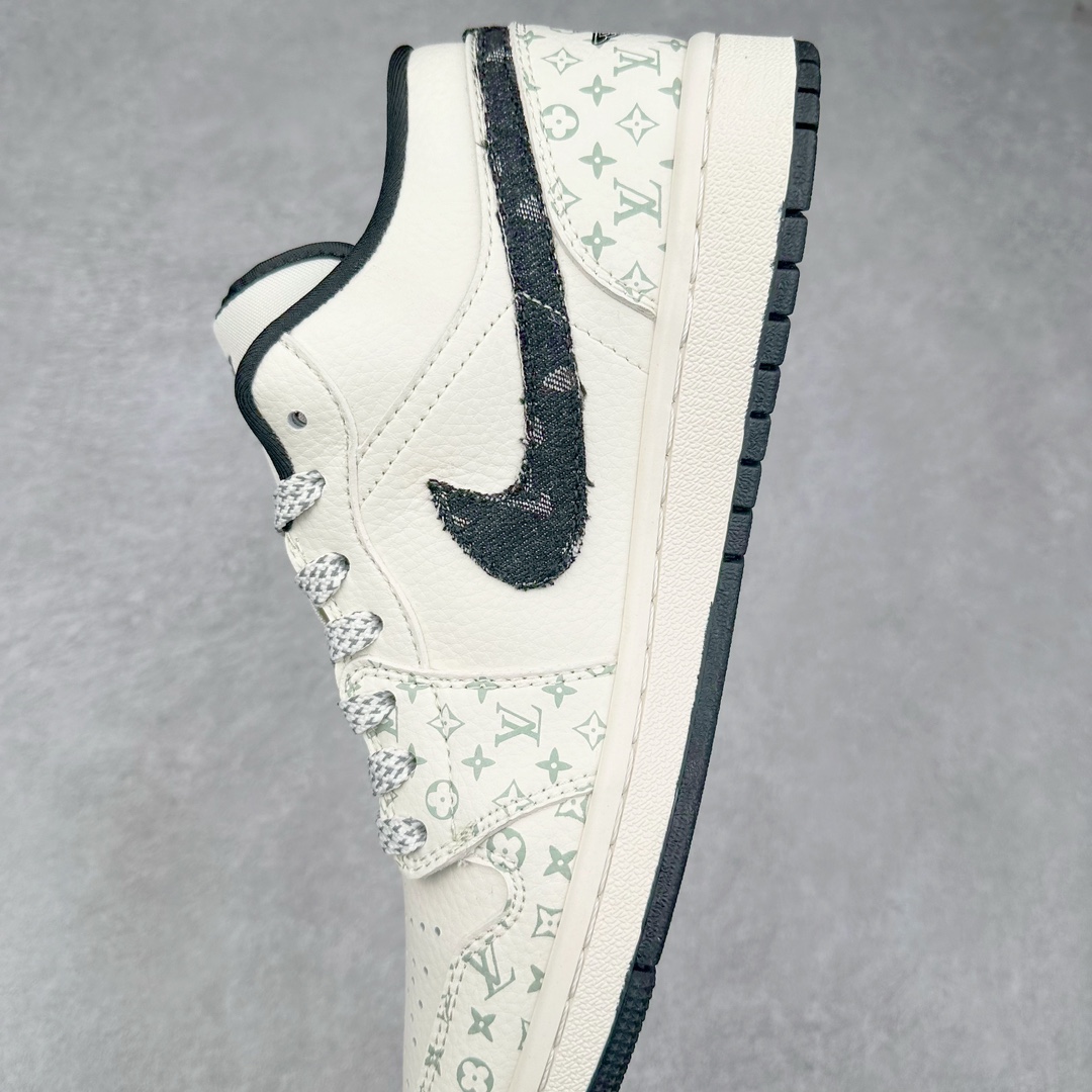 图片[7]-Air Jordan AJ1 Low 低帮系列定制配色 SJ9950-006 原厂内置气垫魔块 A模大底 头层小牛皮 鞋舌AJ原厂专用牛津布+AJ专用反口珍珠布+原厂无杂质高弹内里海棉+特殊封边弹力鞋带 尺码：36 36.5 37.5 38 38.5 39 40 40.5 41 42 42.5 43 44 44.5 45 46-选品中心