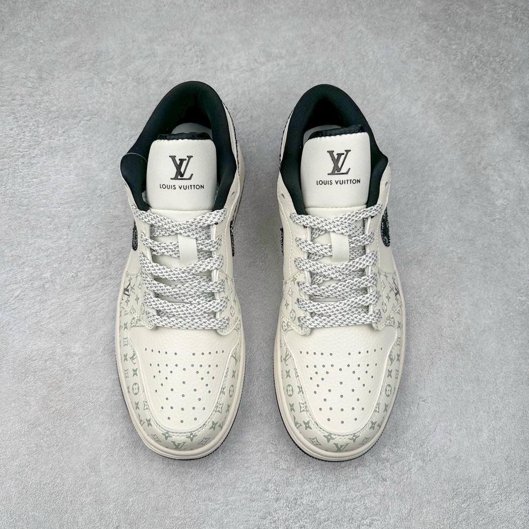 图片[2]-Air Jordan AJ1 Low 低帮系列定制配色 SJ9950-006 原厂内置气垫魔块 A模大底 头层小牛皮 鞋舌AJ原厂专用牛津布+AJ专用反口珍珠布+原厂无杂质高弹内里海棉+特殊封边弹力鞋带 尺码：36 36.5 37.5 38 38.5 39 40 40.5 41 42 42.5 43 44 44.5 45 46-选品中心