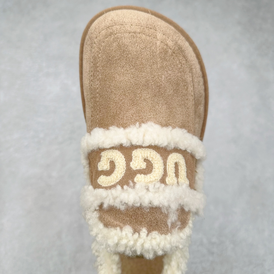图片[4]-UGG Premium Chloe Fluffy Slippers 系列低帮时尚百搭舒适保暖休闲渔夫便鞋#升级原楦原纸版开发版型#采用TPU模压定型固色翻毛皮与羊毛厚绒鞋面材质#内嵌人造卷曲羊毛毛绒里衬和鞋垫,保暖锁热#选用17毫米UGGPURE™ 植入式羊毛里衬与可拆卸的UGGPURE™ 植入式羊毛鞋垫#Treadlite轻翼科技外底-优质的防滑,耐磨性,和良好的弹性 尺码：35-40-选品中心