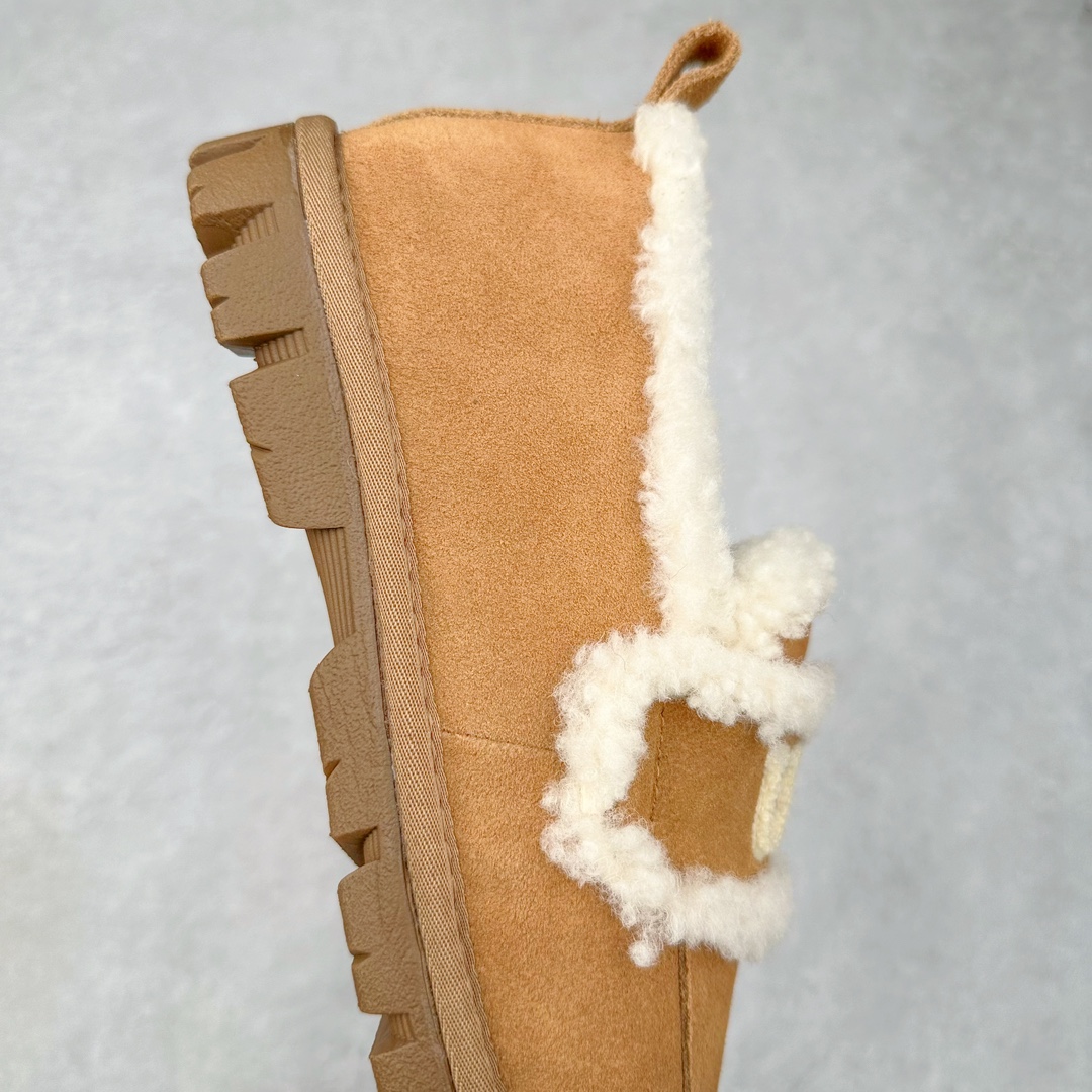 图片[6]-UGG Premium Chloe Fluffy Slippers 系列低帮时尚百搭舒适保暖休闲渔夫便鞋#升级原楦原纸版开发版型#采用TPU模压定型固色翻毛皮与羊毛厚绒鞋面材质#内嵌人造卷曲羊毛毛绒里衬和鞋垫,保暖锁热#选用17毫米UGGPURE™ 植入式羊毛里衬与可拆卸的UGGPURE™ 植入式羊毛鞋垫#Treadlite轻翼科技外底-优质的防滑,耐磨性,和良好的弹性 尺码：35-40-选品中心