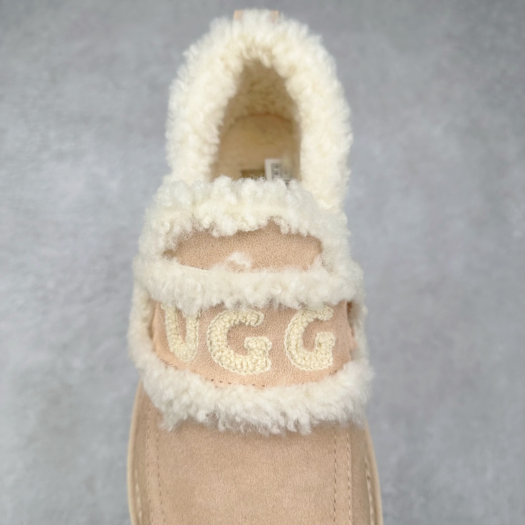 图片[5]-UGG Premium Chloe Fluffy Slippers 系列低帮时尚百搭舒适保暖休闲渔夫便鞋#升级原楦原纸版开发版型#采用TPU模压定型固色翻毛皮与羊毛厚绒鞋面材质#内嵌人造卷曲羊毛毛绒里衬和鞋垫,保暖锁热#选用17毫米UGGPURE™ 植入式羊毛里衬与可拆卸的UGGPURE™ 植入式羊毛鞋垫#Treadlite轻翼科技外底-优质的防滑,耐磨性,和良好的弹性 尺码：35-40-选品中心