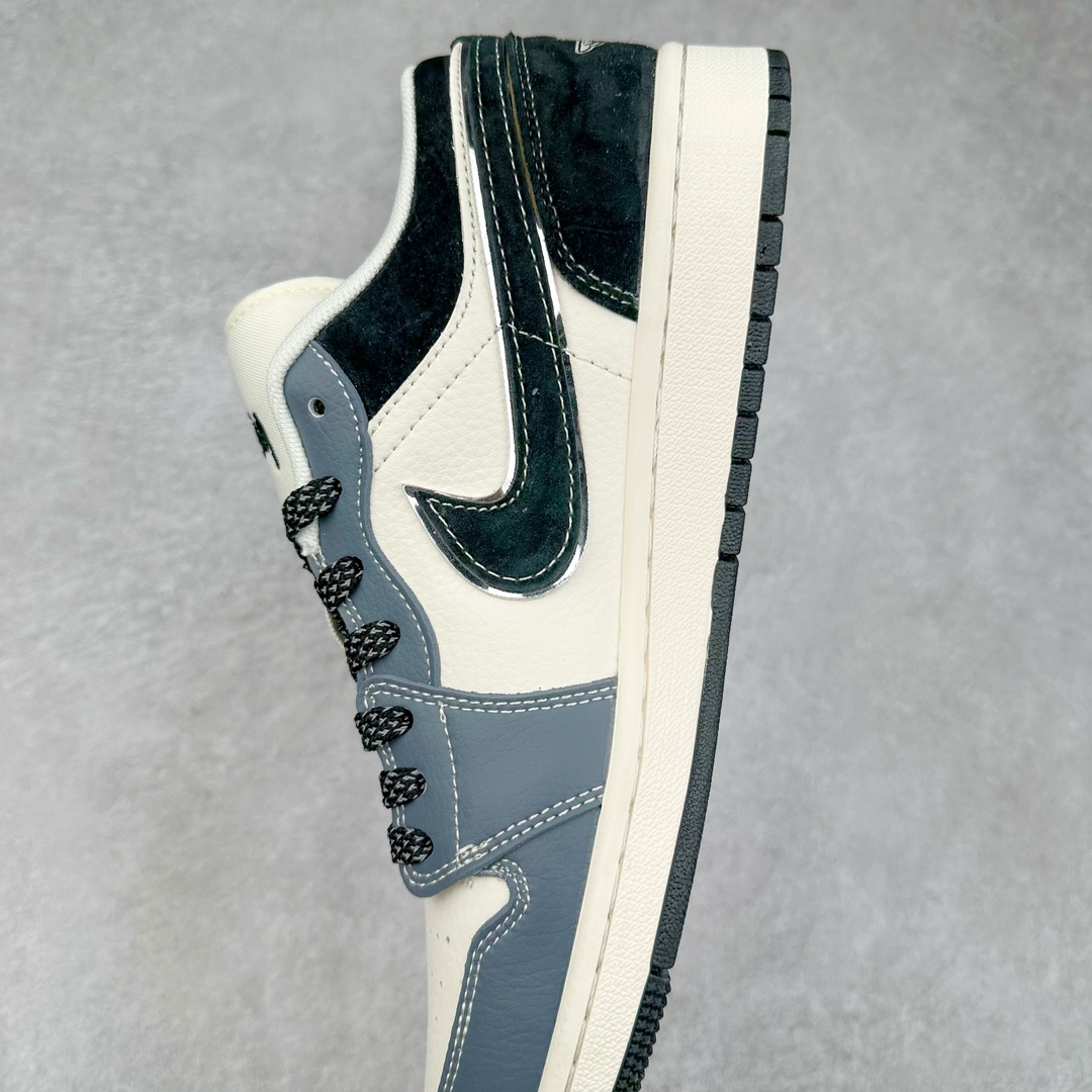 图片[7]-Air Jordan AJ1 Low 低帮系列定制配色 XX3318-505 原厂内置气垫魔块 A模大底 头层小牛皮 鞋舌AJ原厂专用牛津布+AJ专用反口珍珠布+原厂无杂质高弹内里海棉+特殊封边弹力鞋带 尺码：36 36.5 37.5 38 38.5 39 40 40.5 41 42 42.5 43 44 44.5 45 46-选品中心