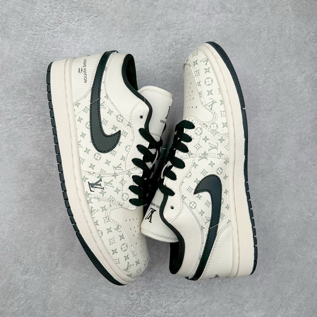 图片[3]-Air Jordan AJ1 Low 低帮系列定制配色 SJ9950-005 原厂内置气垫魔块 A模大底 头层小牛皮 鞋舌AJ原厂专用牛津布+AJ专用反口珍珠布+原厂无杂质高弹内里海棉+特殊封边弹力鞋带 尺码：36 36.5 37.5 38 38.5 39 40 40.5 41 42 42.5 43 44 44.5 45 46-选品中心