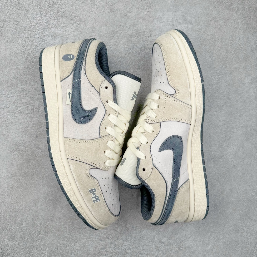 图片[3]-Air Jordan AJ1 Low 低帮系列定制配色 DM1988-008 原厂内置气垫魔块 A模大底 头层小牛皮 鞋舌AJ原厂专用牛津布+AJ专用反口珍珠布+原厂无杂质高弹内里海棉+特殊封边弹力鞋带 尺码：36 36.5 37.5 38 38.5 39 40 40.5 41 42 42.5 43 44 44.5 45 46-选品中心