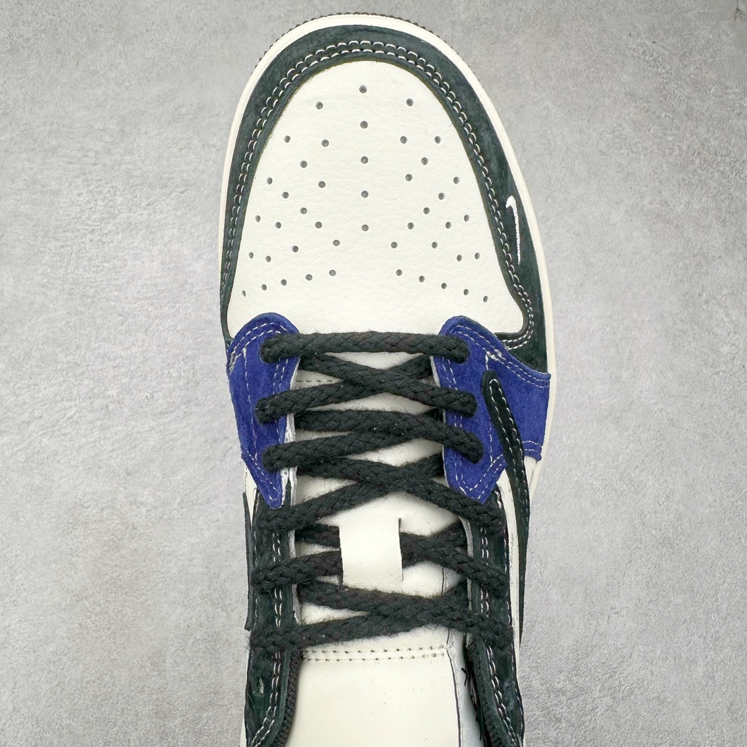 图片[4]-Air Jordan AJ1 Low 低帮系列定制配色 SJ2068-126 原厂内置气垫魔块 A模大底 头层小牛皮 鞋舌AJ原厂专用牛津布+AJ专用反口珍珠布+原厂无杂质高弹内里海棉+特殊封边弹力鞋带 尺码：36 36.5 37.5 38 38.5 39 40 40.5 41 42 42.5 43 44 44.5 45 46-选品中心