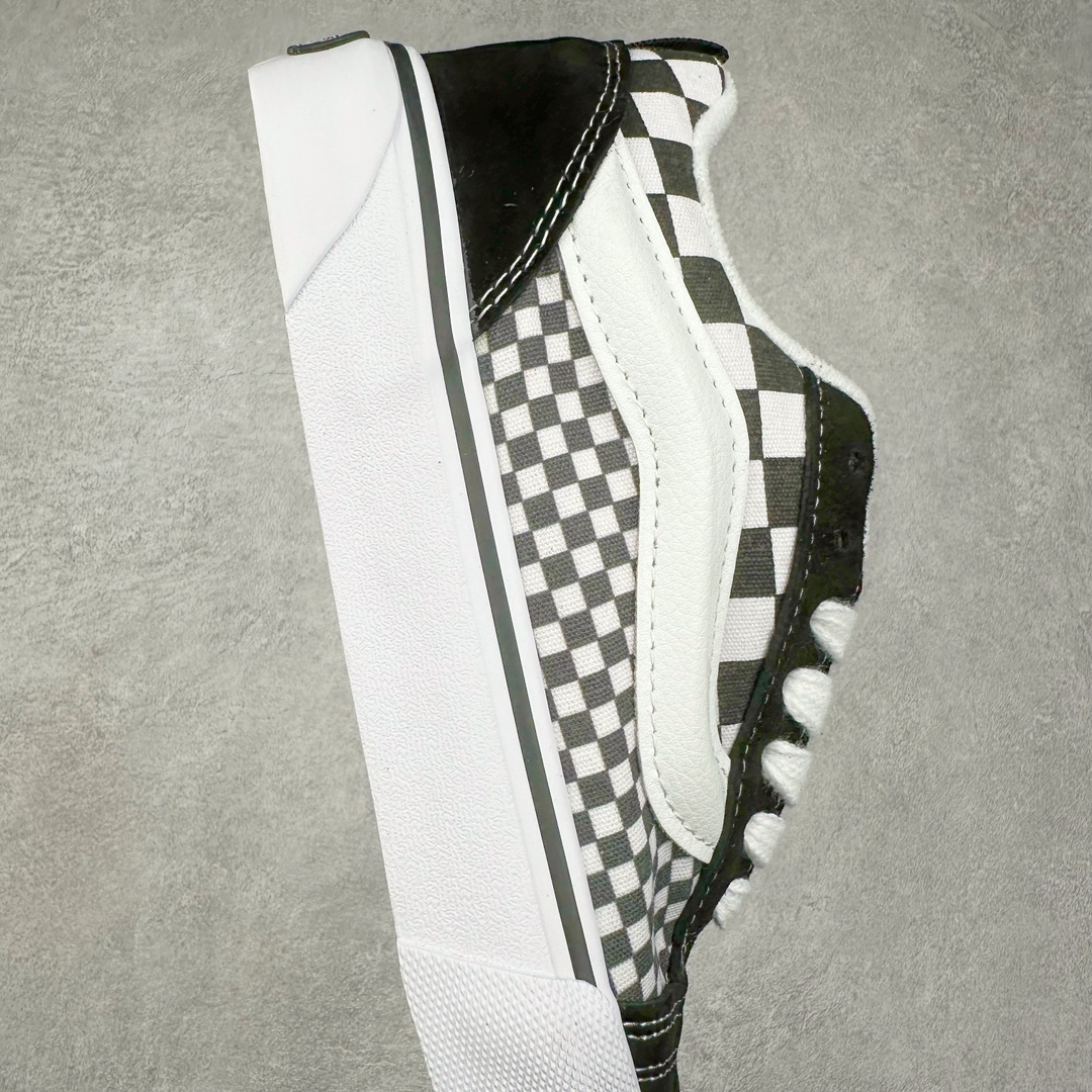 图片[6]-Vans Knu Skool 黑白棋盘格拼接 官方新配色 肥胖版立体大Logo 加厚鞋舌 低帮复古休闲硫化面包鞋 尺码：35 36 36.5 37 38 38.5 39 40 40.5 41 42 42.5 43 44 45 工艺：硫化1：1（重量1：1、真标、原钢印、材质标、鞋型标、合格证）-选品中心