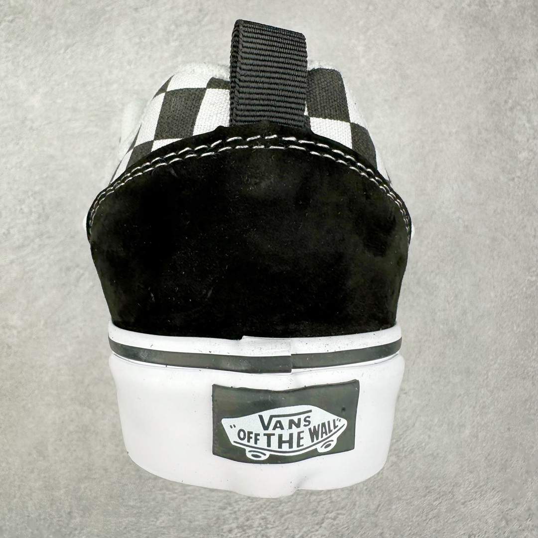 图片[8]-Vans Knu Skool 黑白棋盘格拼接 官方新配色 肥胖版立体大Logo 加厚鞋舌 低帮复古休闲硫化面包鞋 尺码：35 36 36.5 37 38 38.5 39 40 40.5 41 42 42.5 43 44 45 工艺：硫化1：1（重量1：1、真标、原钢印、材质标、鞋型标、合格证）-选品中心