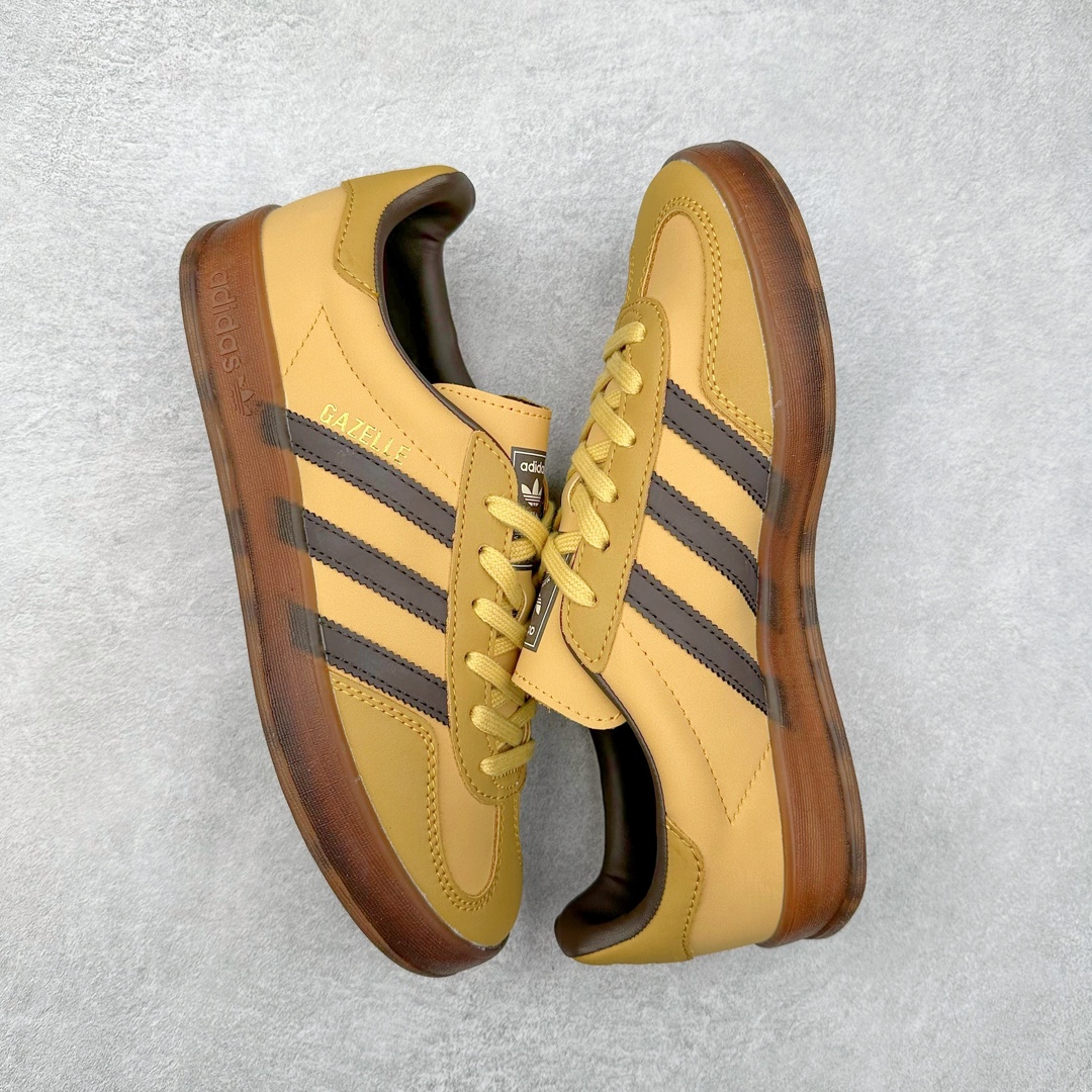 图片[3]-AD Gazelle Indoor Trainers 羚羊内训系列低帮复古百搭休闲运动德训风板鞋 IH4771 90年代经典的复刻版！自60年代以足球训练鞋面世以来,Gazelle就以其经典设计席卷全球。1991年版本的复刻,再造经典Gazelle。采用皮革打造,搭配浊色细节,让这款经典更加简约。尺码：36 36⅔ 37⅓ 38 38⅔ 39⅓ 40 40⅔ 41⅓ 42 42⅔ 43⅓ 44 45-选品中心