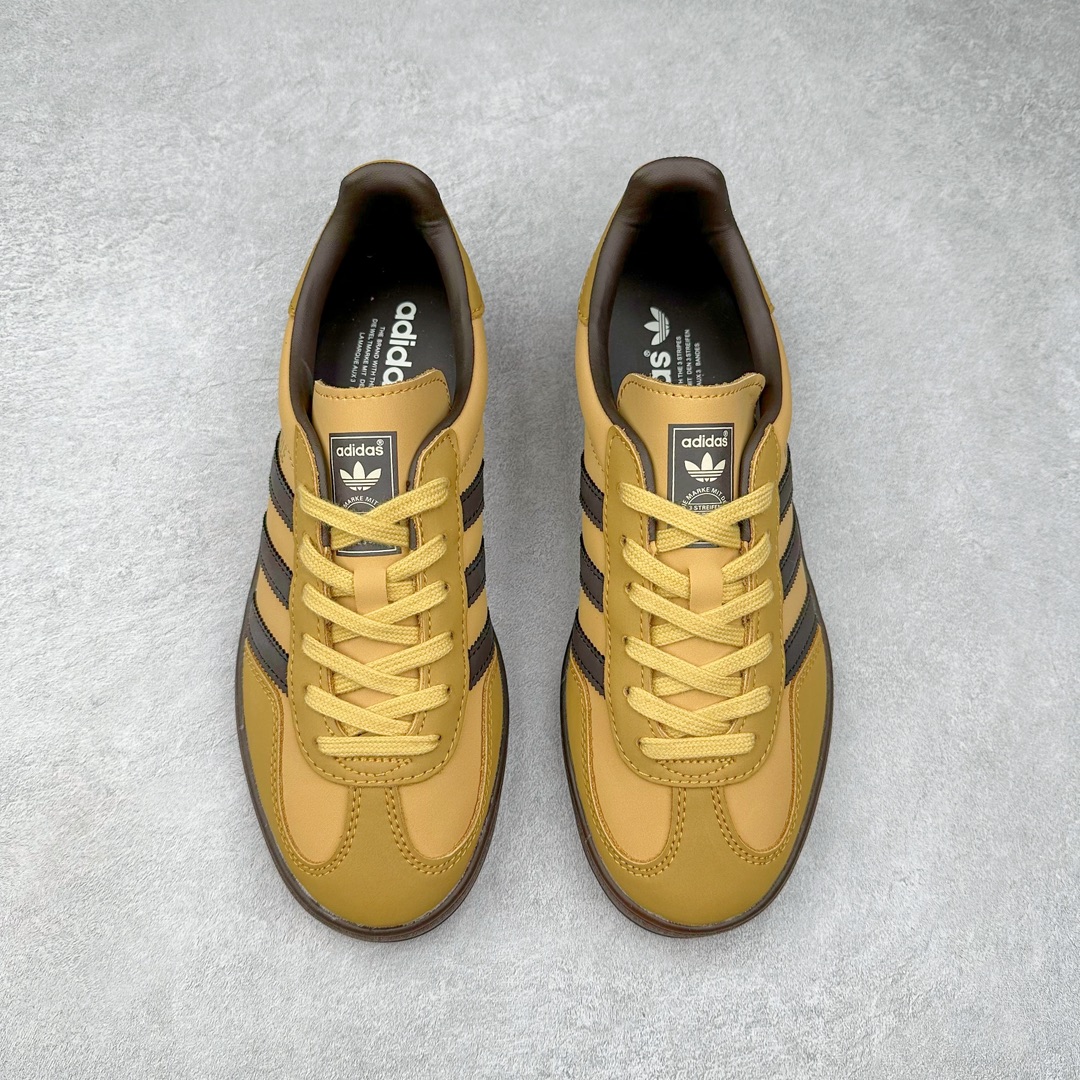 图片[2]-AD Gazelle Indoor Trainers 羚羊内训系列低帮复古百搭休闲运动德训风板鞋 IH4771 90年代经典的复刻版！自60年代以足球训练鞋面世以来,Gazelle就以其经典设计席卷全球。1991年版本的复刻,再造经典Gazelle。采用皮革打造,搭配浊色细节,让这款经典更加简约。尺码：36 36⅔ 37⅓ 38 38⅔ 39⅓ 40 40⅔ 41⅓ 42 42⅔ 43⅓ 44 45-选品中心