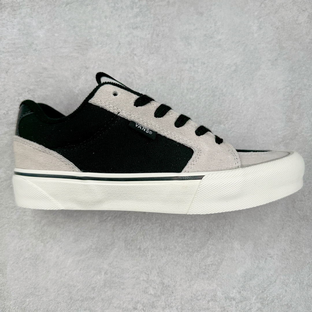 Vans Chukka Push 黑灰拼接 官方新款 防滑低帮休闲滑板鞋 尺码：35 36 36.5 37 38 38.5 39 40 40.5 41 42 42.5 43 44 45-选品中心