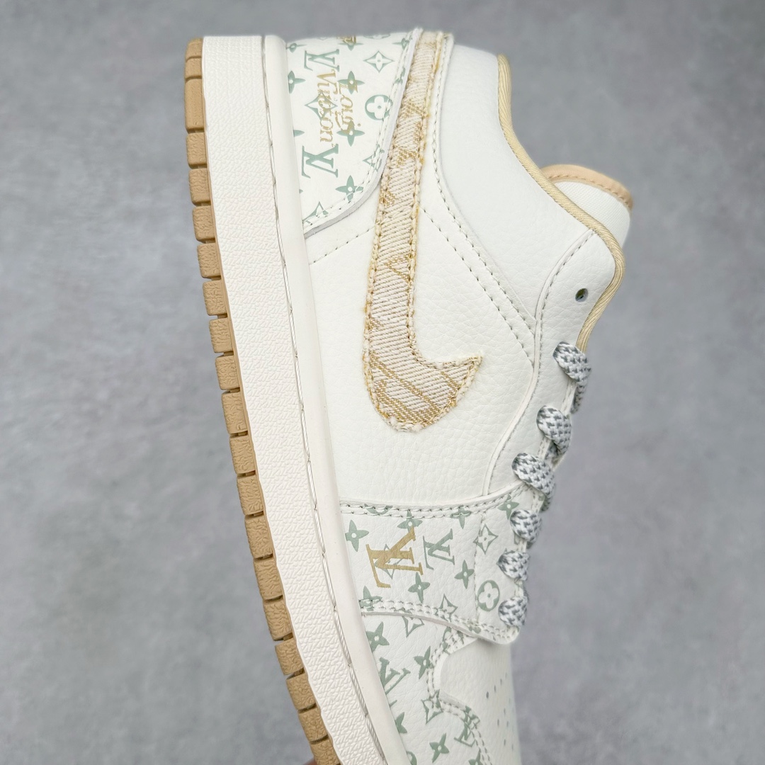 图片[6]-Air Jordan AJ1 Low 低帮系列定制配色 SJ9950-004 原厂内置气垫魔块 A模大底 头层小牛皮 鞋舌AJ原厂专用牛津布+AJ专用反口珍珠布+原厂无杂质高弹内里海棉+特殊封边弹力鞋带 尺码：36 36.5 37.5 38 38.5 39 40 40.5 41 42 42.5 43 44 44.5 45 46-选品中心