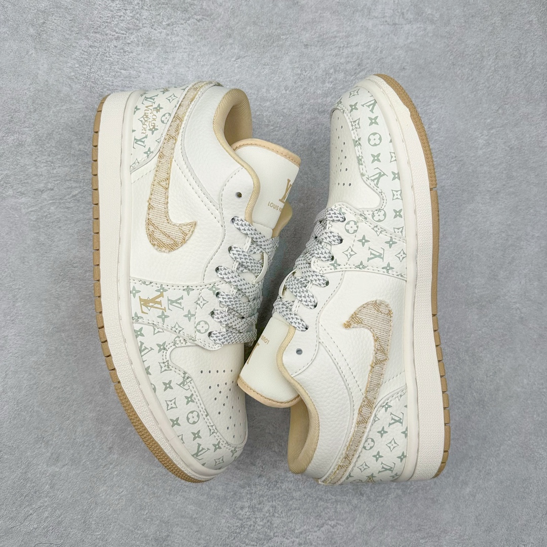 图片[3]-Air Jordan AJ1 Low 低帮系列定制配色 SJ9950-004 原厂内置气垫魔块 A模大底 头层小牛皮 鞋舌AJ原厂专用牛津布+AJ专用反口珍珠布+原厂无杂质高弹内里海棉+特殊封边弹力鞋带 尺码：36 36.5 37.5 38 38.5 39 40 40.5 41 42 42.5 43 44 44.5 45 46-选品中心