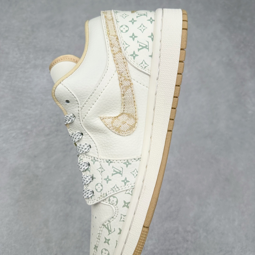 图片[7]-Air Jordan AJ1 Low 低帮系列定制配色 SJ9950-004 原厂内置气垫魔块 A模大底 头层小牛皮 鞋舌AJ原厂专用牛津布+AJ专用反口珍珠布+原厂无杂质高弹内里海棉+特殊封边弹力鞋带 尺码：36 36.5 37.5 38 38.5 39 40 40.5 41 42 42.5 43 44 44.5 45 46-选品中心