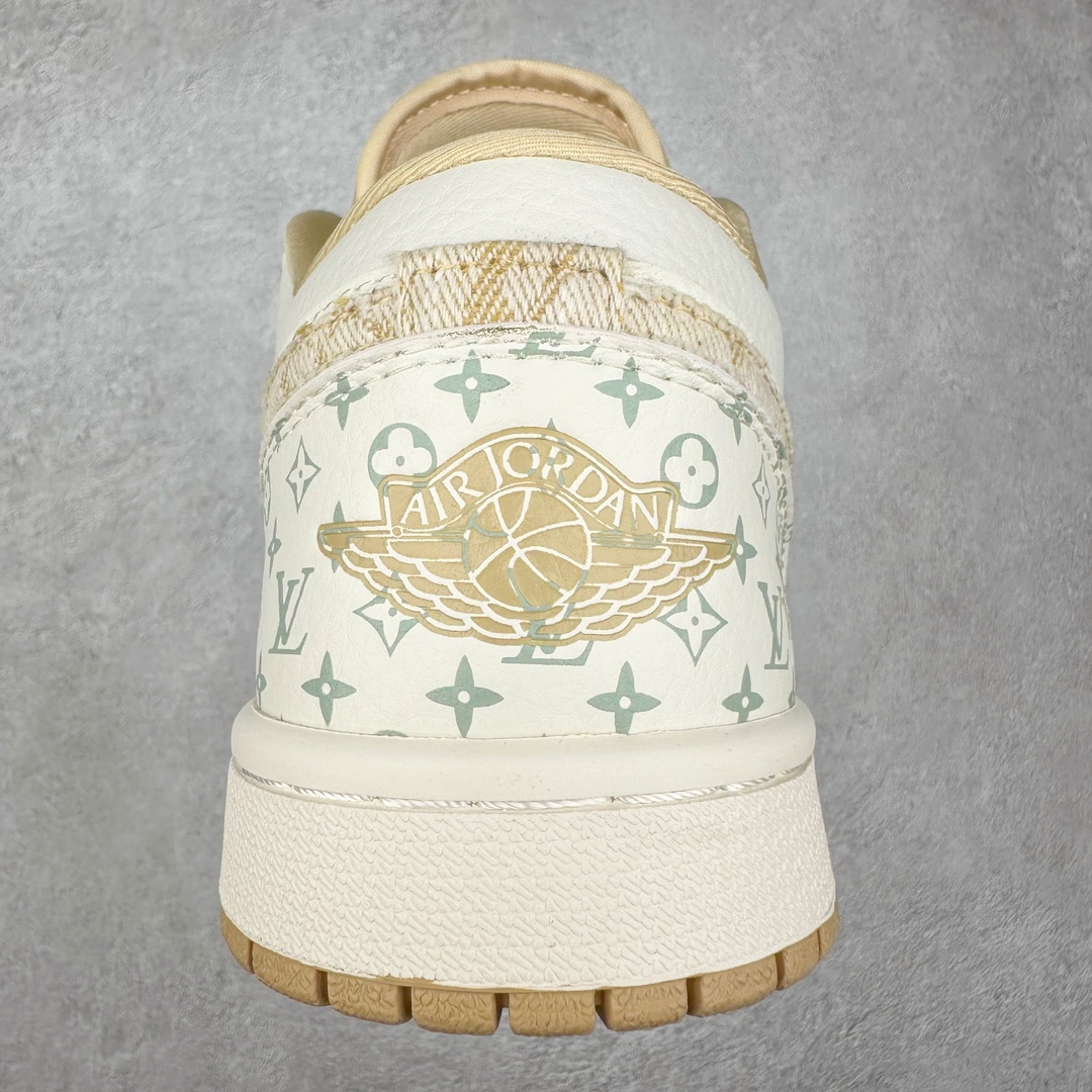 图片[8]-Air Jordan AJ1 Low 低帮系列定制配色 SJ9950-004 原厂内置气垫魔块 A模大底 头层小牛皮 鞋舌AJ原厂专用牛津布+AJ专用反口珍珠布+原厂无杂质高弹内里海棉+特殊封边弹力鞋带 尺码：36 36.5 37.5 38 38.5 39 40 40.5 41 42 42.5 43 44 44.5 45 46-选品中心