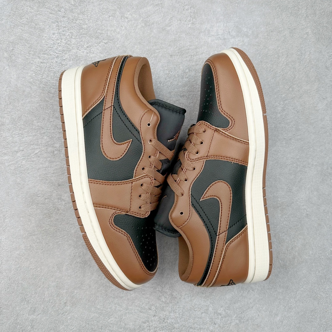 图片[3]-＃K版 Air Jordan AJ1 Low 低帮 黑棕 DC0774-021 全新流水线出品 DT版本唯一平替选择 市场第二梯队最强版 全部原鞋开发 原楦原纸板开发 全鞋电脑针车 原厂内置全掌气垫 原盒内在原标 唯一Zp原版鞋带绑法 免检产品 全新2022版型 全头层皮料 完美零毛边处理 原厂配置全掌气垫 价格定位良心 几十个配色陆续出货 尺码：36 36.5 37.5 38 38.5 39 40 40.5 41 42 42.5 43 44 44.5 45 46 47.5-选品中心