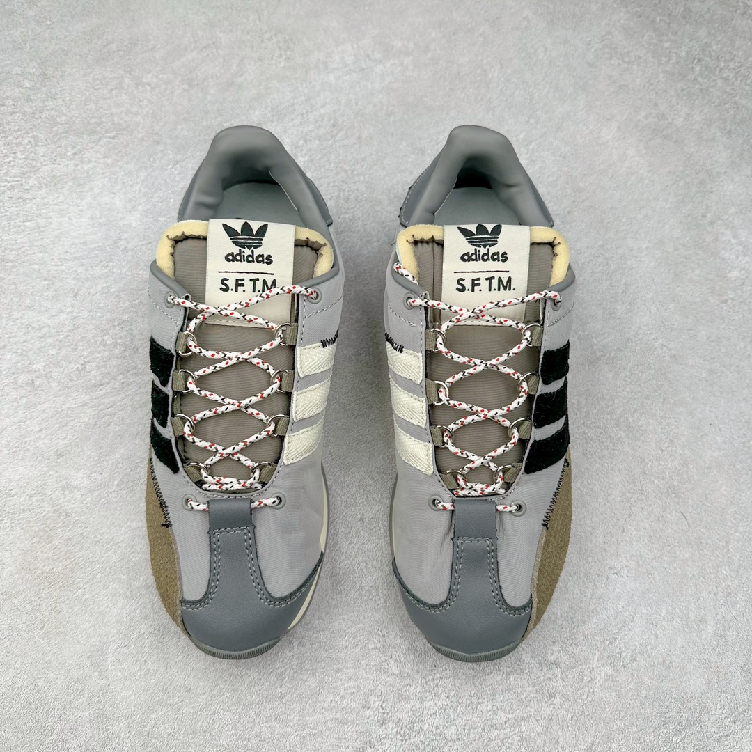 图片[2]-＃特价福利 Song for the Mute x AD Originals SFTM-003 联名款复古慢跑鞋 Originals与时装品牌Song for the Mute即将迎来第三个合作系列 这个系列主打的也是怀旧的氛围 采用了Country OG这个诞生于上世纪70年代的鞋款 尼龙和绒面革的梦幻拼接 低调而富有质感 呈现SFTM一贯的面料美学 三款不同风格的配色 亮点十足的斑点鞋带 体现怀旧主义和前卫设计无缝交织 鞋款采用了低帮的造型 方便日常穿着 同时对于外底做了处理 皮革材质和尼龙布材质的组合也更具是时代感 尺码：36 36.5 37 38 38.5 39 40 40.5 41 42 42.5 43 44 44.5 45-选品中心