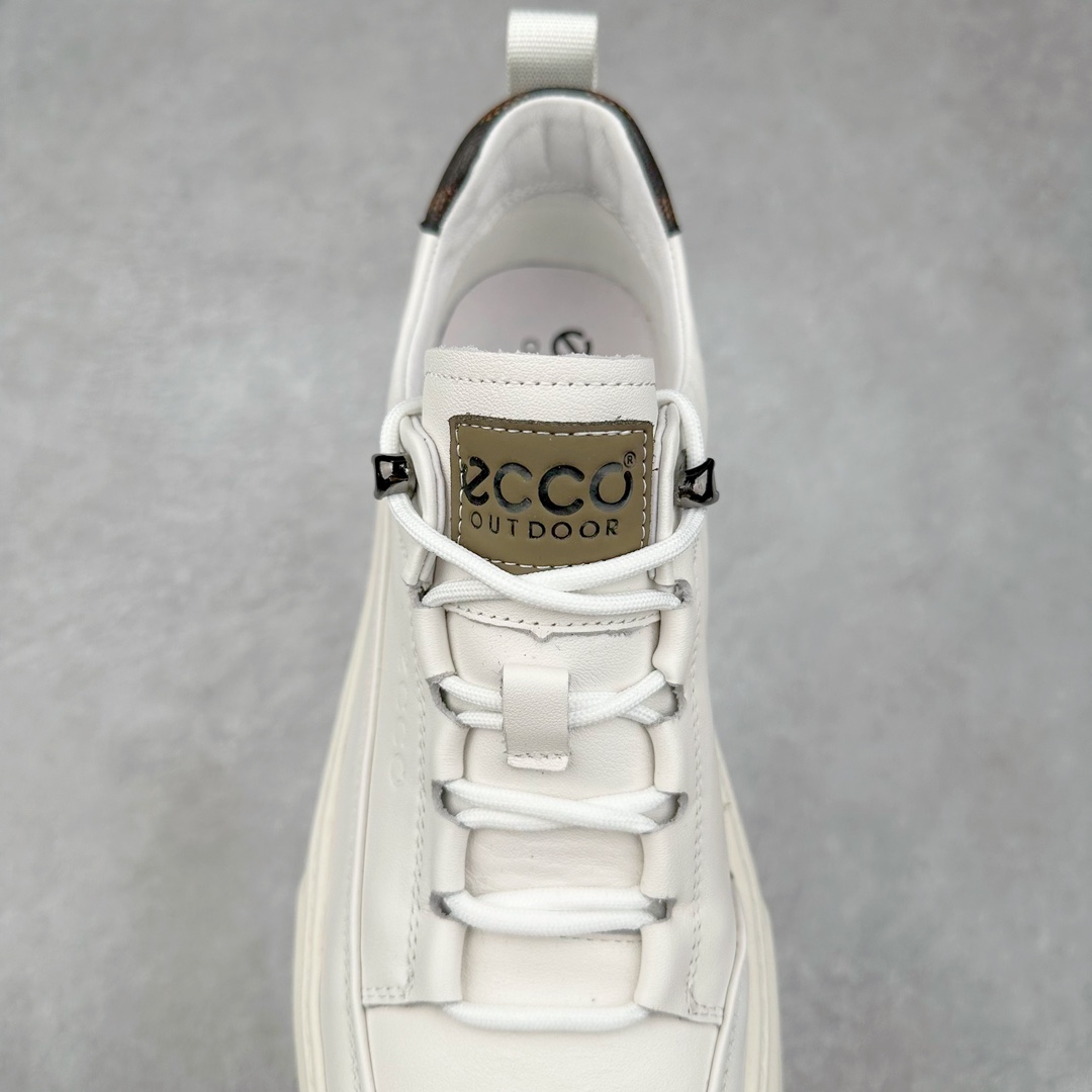 图片[5]-Ecco爱步潮流男鞋2024时尚街头 潮搭休闲鞋 男款百搭板鞋 街头系列 工艺牛皮鞋面 挺阔有型纹理清晰 柔韧耐穿 功能性鞋扣让系带更加贴合脚型 自由调节松紧，方便快捷 个性后鞋尾 凸显潮流新元素PU橡胶大底 柔韧耐穿防滑 助力日常舒适穿行 尺码：38 39 40 41 42 43 44 （皮鞋码）-选品中心