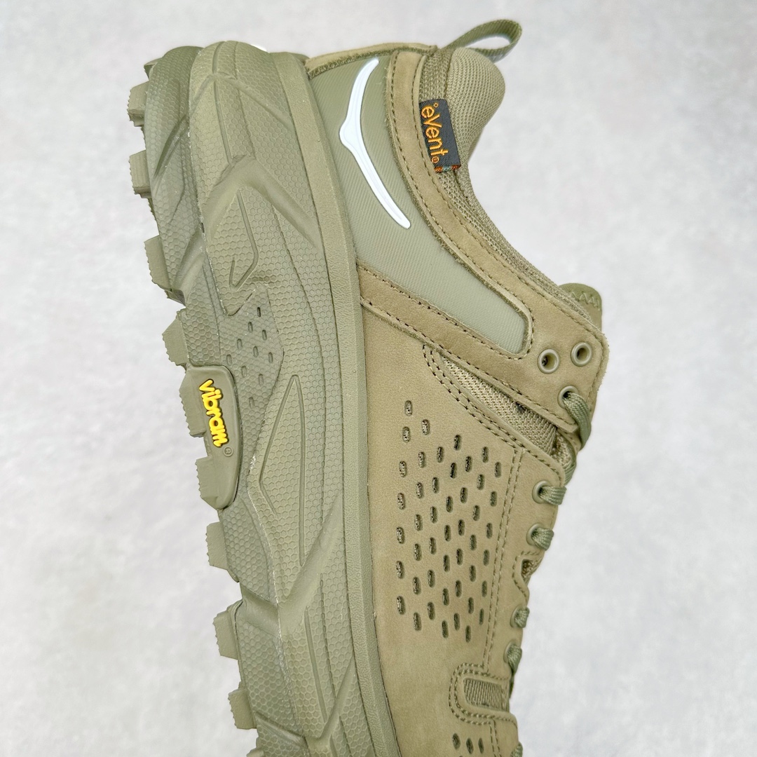 图片[6]-＃纯原 HOKA ONE ONE Tor Uitra Low 托亚潮流户外越野登山功能鞋 鞋款利用机能、户外、复古元素将都市型格与户外机能无缝结合 既能自由穿梭于城市的钢筋水泥之间 也能轻松演绎山系潮流搭配 全粒面皮革结合模压鞋口 提升持久耐穿度 直至鞋头的鞋带设计 舒适灵活的调节 搭配鞋头处HOKA ONE ONE飞翼纹饰 营造了个性十足的张扬气场 Tor Ultra 配备 Vibram® 鞋底与 EVA 和RMAT® 中底 给穿著者最佳的抓地力及舒适性 另外中底的金属摇杆可稳定脚部行程 当走过崎岖山路时依然让脚部得到平稳的感觉 而整对鞋以皮革和耐用尼龙布材打造 与坚固的鞋底相结合 可以牢固地支撑脚部和脚踝 另外外层搭载的Event技术 保持鞋履防水以及鞋内透气作用 尺码：36 36.5 37.5 38 38.5 39 40 40.5 41 42 42.5 43 44 44.5 45-选品中心