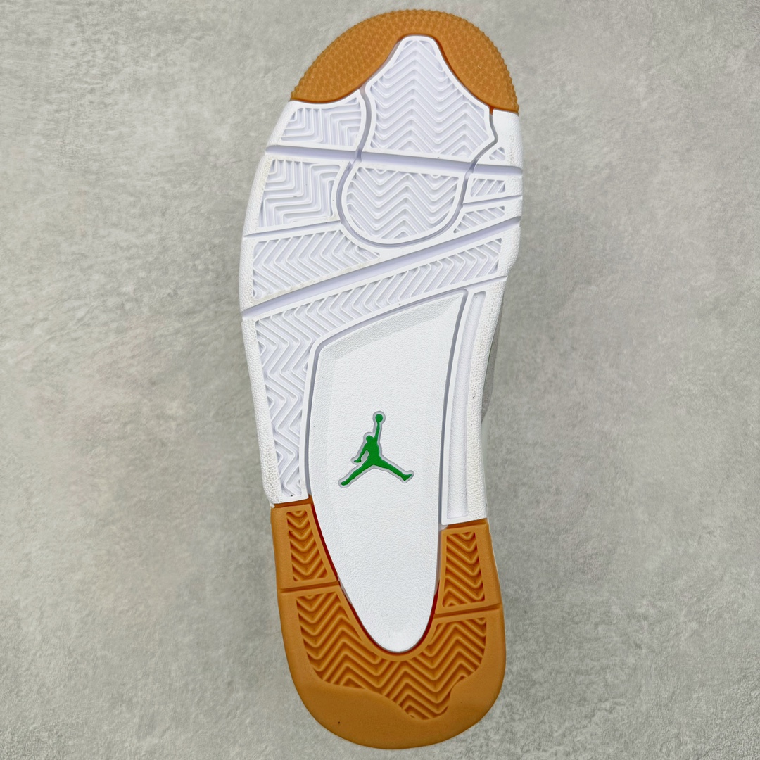 图片[9]-＃KZ纯原 Air Jordan AJ4 RM 重制版低帮复古篮球鞋 白绿绿松石 FQ7939-103 亲自操刀耗时半年巨作 全套原纸板楦头开发 确保原汁原味 完美呈现版型 一比一鞋头弧度高度鞋身弧度 原厂TPU 正确内里网布 菱角分明不变形无多余毛边 柔软性质感一致于原鞋 原厂织唛标 原厂飞人电绣工艺 尾指中部跳三针 独家绑鞋带手法 印刷中底布 四线拉帮 米色美纹纸贴合固定 进口港宝加持 后跟自然饱满 全鞋荧光划线卡点 追求极致完美 每一双都是工艺品 多重QC质检 超越公司货的品控标准 实实在在的免检产品 采用了低帮的设计 并保留了众多AJ4的经典元素 鞋身以皮革、麂皮材质拼接打造 AJ4经典的TPU材质延伸至后跟 增强鞋款稳定性 而鞋身侧面的网格设计则被取消 尾部的NIKE AIR标志也得到保留 并同时带有飞人logo 中底部分同样搭载了可视AIR气垫 鞋底采用米白色中底和外底呈现 为整个设计收尾 尺码：36 36.5 37.5 38 38.5 39 40 40.5 41 42 42.5 43 44 44.5 45 46 47.5-选品中心