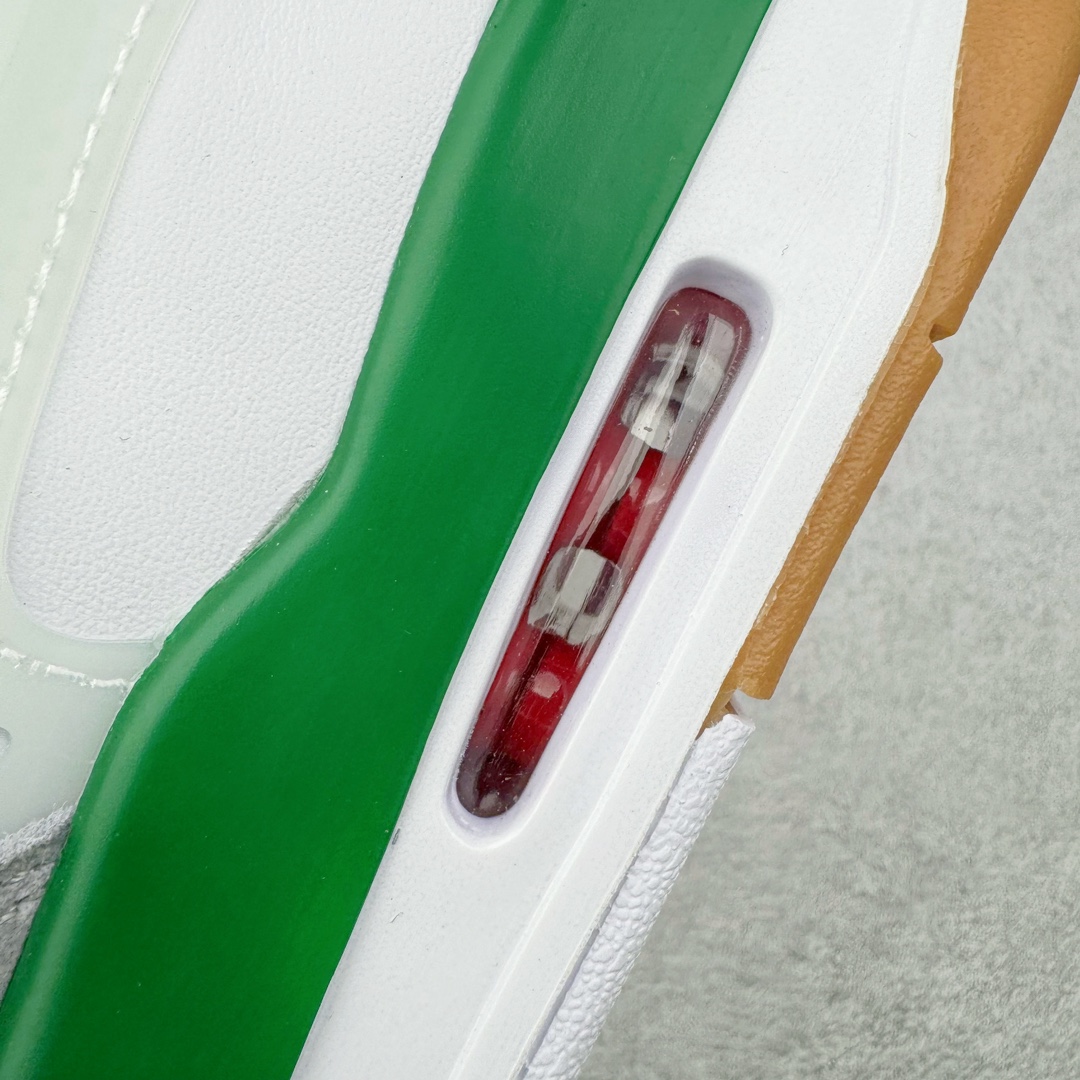 图片[13]-＃KZ纯原 Air Jordan AJ4 RM 重制版低帮复古篮球鞋 白绿绿松石 FQ7939-103 亲自操刀耗时半年巨作 全套原纸板楦头开发 确保原汁原味 完美呈现版型 一比一鞋头弧度高度鞋身弧度 原厂TPU 正确内里网布 菱角分明不变形无多余毛边 柔软性质感一致于原鞋 原厂织唛标 原厂飞人电绣工艺 尾指中部跳三针 独家绑鞋带手法 印刷中底布 四线拉帮 米色美纹纸贴合固定 进口港宝加持 后跟自然饱满 全鞋荧光划线卡点 追求极致完美 每一双都是工艺品 多重QC质检 超越公司货的品控标准 实实在在的免检产品 采用了低帮的设计 并保留了众多AJ4的经典元素 鞋身以皮革、麂皮材质拼接打造 AJ4经典的TPU材质延伸至后跟 增强鞋款稳定性 而鞋身侧面的网格设计则被取消 尾部的NIKE AIR标志也得到保留 并同时带有飞人logo 中底部分同样搭载了可视AIR气垫 鞋底采用米白色中底和外底呈现 为整个设计收尾 尺码：36 36.5 37.5 38 38.5 39 40 40.5 41 42 42.5 43 44 44.5 45 46 47.5-选品中心