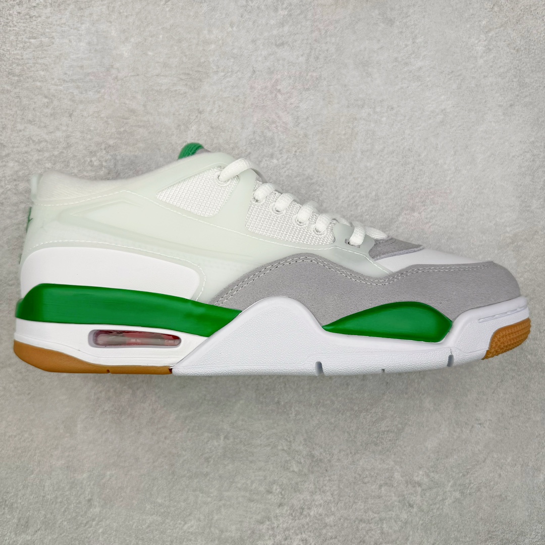 ＃KZ纯原 Air Jordan AJ4 RM 重制版低帮复古篮球鞋 白绿绿松石 FQ7939-103 亲自操刀耗时半年巨作 全套原纸板楦头开发 确保原汁原味 完美呈现版型 一比一鞋头弧度高度鞋身弧度 原厂TPU 正确内里网布 菱角分明不变形无多余毛边 柔软性质感一致于原鞋 原厂织唛标 原厂飞人电绣工艺 尾指中部跳三针 独家绑鞋带手法 印刷中底布 四线拉帮 米色美纹纸贴合固定 进口港宝加持 后跟自然饱满 全鞋荧光划线卡点 追求极致完美 每一双都是工艺品 多重QC质检 超越公司货的品控标准 实实在在的免检产品 采用了低帮的设计 并保留了众多AJ4的经典元素 鞋身以皮革、麂皮材质拼接打造 AJ4经典的TPU材质延伸至后跟 增强鞋款稳定性 而鞋身侧面的网格设计则被取消 尾部的NIKE AIR标志也得到保留 并同时带有飞人logo 中底部分同样搭载了可视AIR气垫 鞋底采用米白色中底和外底呈现 为整个设计收尾 尺码：36 36.5 37.5 38 38.5 39 40 40.5 41 42 42.5 43 44 44.5 45 46 47.5-选品中心