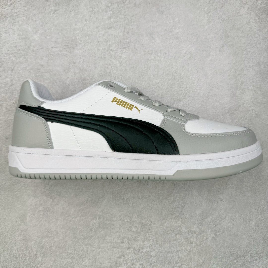 Puma Caven 2.0 Retro Club 彪马防滑耐磨低帮德训板鞋 孔眼底座和脚趾凸起由猪八革材料制成 支持侧踏时的踏步工作 即使在健身房等使用环境中也能确保透气性 像吸盘一样的设计是为了提高体育馆表面的抓地力性能 货号： 395082-01 尺码： 35 36 36.5 37.5 38 38.5 39 40 40.5 41 42 42.5 43 44 44.5 45-选品中心