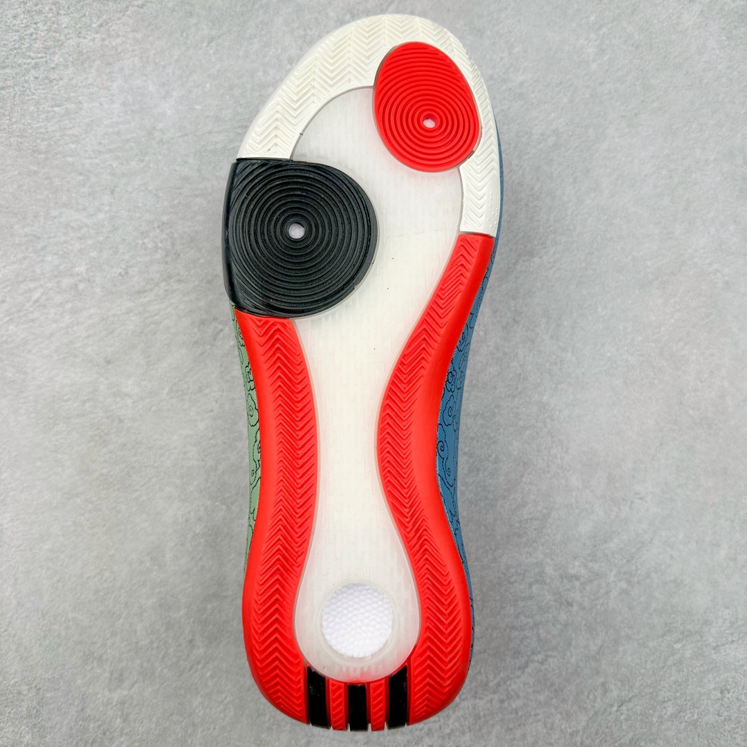 图片[9]-AD Harden Vol. 8 哈登八代签名篮球鞋 IE2693 采用了“袜套式”设计，在十多年前这一设计极为风靡，将帅气和简洁融为一体。现在Harden Vol. 8将袜套鞋领重新拾起，并配合内靴，易穿脱且包裹佳。泪滴形EVA结构骨架提供横向支持和快速移动时的稳定性。全掌JET BOOST科技提供缓震和能量反馈，助你整场保持活力。多向“JH”抓地纹路设计提供优秀抓地力，使球员能够在场上迅速变向、急停或启动，更好地掌控比赛。尺码：40 40.5 41 42 42.5 43 44 44.5 45 46-选品中心