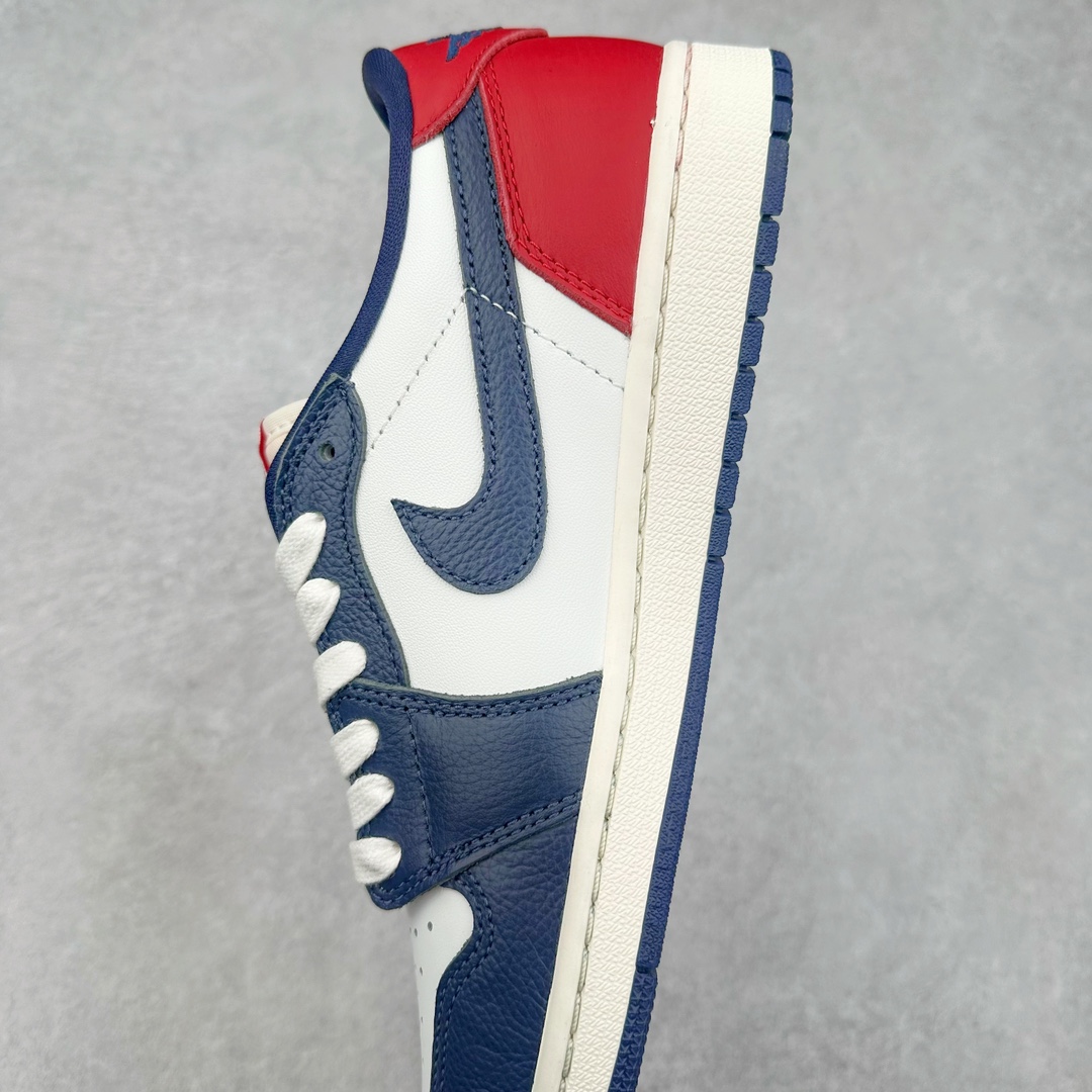 图片[7]-＃DT纯原 Air Jordan AJ1 Retro Low OG 低帮 白蓝红 HQ2993-100 外贸特供 原楦原纸板开发 极致一眼正品既视感 原厂皮料 原厂拉帮工艺 全部采用原厂电脑车 针距 边距完全同步原鞋 特供皮料一致原鞋 鞋面清洁度最高QC检验标准 控制溢胶 飞翼3D高频深度立体 鞋盒、防尘纸 均采购来自原厂 尺码：36 36.5 37.5 38 38.5 39 40 40.5 41 42 42.5 43 44 44.5 45 46 47.5-选品中心