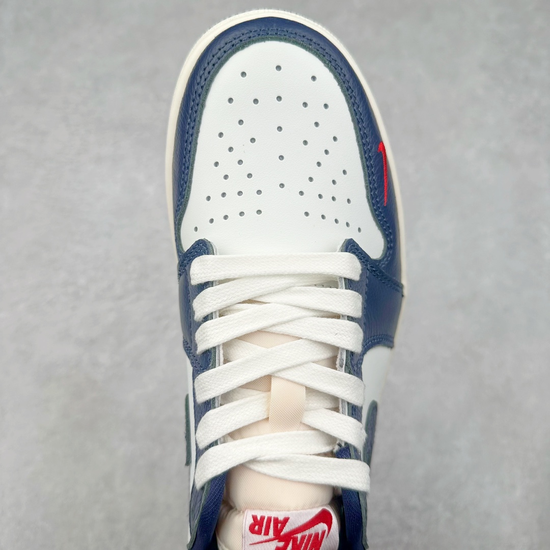 图片[4]-＃DT纯原 Air Jordan AJ1 Retro Low OG 低帮 白蓝红 HQ2993-100 外贸特供 原楦原纸板开发 极致一眼正品既视感 原厂皮料 原厂拉帮工艺 全部采用原厂电脑车 针距 边距完全同步原鞋 特供皮料一致原鞋 鞋面清洁度最高QC检验标准 控制溢胶 飞翼3D高频深度立体 鞋盒、防尘纸 均采购来自原厂 尺码：36 36.5 37.5 38 38.5 39 40 40.5 41 42 42.5 43 44 44.5 45 46 47.5-选品中心