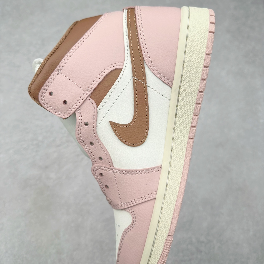 图片[7]-＃DT纯原 Air Jordan AJ1 Mid 中帮 粉棕 BQ6472-620 终端优势供应 市面中低帮最具代表性版本没有之一 口碑大厂出品 品控大底版型不断改良更新 全套原纸板楦头开发 确保原汁原味 完美呈现版型 完美零毛边处理 原厂内置全掌气垫 价格定位良心 平台专用代工流水线出品 一眼公司既视感 拿到手的一瞬间就与众不同 碾压市面所有版本 全部原鞋开发 每一个配色都会采购原鞋确认细节 打破市面看图做货无好货之说 尺码：35.5 36 36.5 37.5 38 38.5 39 40-选品中心