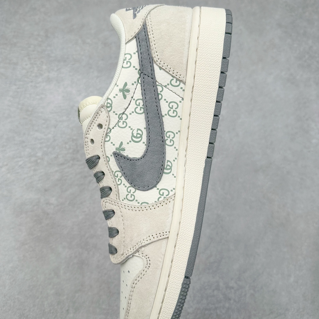 图片[7]-TS x Air Jordan AJ1 Low 倒钩低帮联名定制配色 SJ2068-111 原厂内置气垫魔块 A模大底 头层小牛皮 鞋舌AJ原厂专用牛津布+AJ专用反口珍珠布+原厂无杂质高弹内里海棉+特殊封边弹力鞋带 尺码：36 36.5 37.5 38 38.5 39 40 40.5 41 42 42.5 43 44 44.5 45 46 47.5-选品中心