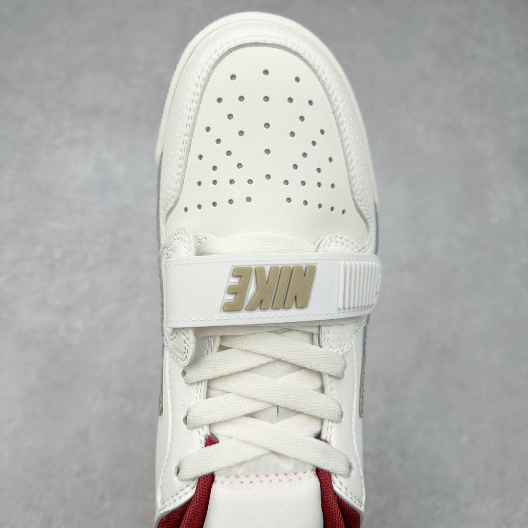 图片[4]-＃PP特价福利 Air Jordan Legacy AJ312 复古篮球鞋 鞋身采用了皮革材质打造 横跨鞋面的魔术贴十分吸睛 侧面的Swoosh Logo的一部分被鞋面遮挡了一部分 颇具玩味 魔术贴上标有NK标识 而鞋舌上是Jordan的经典红色飞翼Logo 后跟和鞋底均采用了AJ3的设计 后跟上同样也使用了经典的爆裂纹图案 尺码：36 36.5 37.5 38 38.5 39 40 40.5 41 42 42.5 43 44 44.5 45 46 47.5-选品中心