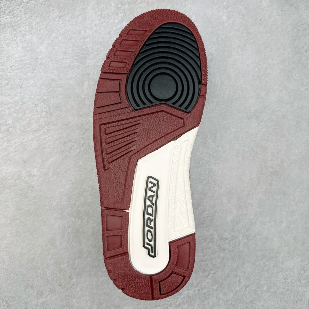 图片[9]-＃PP特价福利 Air Jordan Legacy AJ312 复古篮球鞋 鞋身采用了皮革材质打造 横跨鞋面的魔术贴十分吸睛 侧面的Swoosh Logo的一部分被鞋面遮挡了一部分 颇具玩味 魔术贴上标有NK标识 而鞋舌上是Jordan的经典红色飞翼Logo 后跟和鞋底均采用了AJ3的设计 后跟上同样也使用了经典的爆裂纹图案 尺码：36 36.5 37.5 38 38.5 39 40 40.5 41 42 42.5 43 44 44.5 45 46 47.5-选品中心