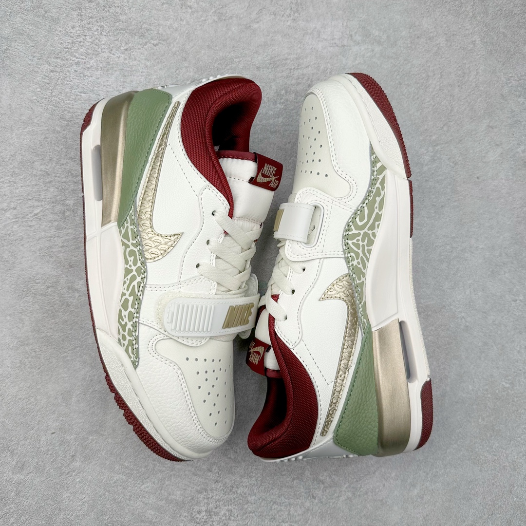 图片[3]-＃PP特价福利 Air Jordan Legacy AJ312 复古篮球鞋 鞋身采用了皮革材质打造 横跨鞋面的魔术贴十分吸睛 侧面的Swoosh Logo的一部分被鞋面遮挡了一部分 颇具玩味 魔术贴上标有NK标识 而鞋舌上是Jordan的经典红色飞翼Logo 后跟和鞋底均采用了AJ3的设计 后跟上同样也使用了经典的爆裂纹图案 尺码：36 36.5 37.5 38 38.5 39 40 40.5 41 42 42.5 43 44 44.5 45 46 47.5-选品中心