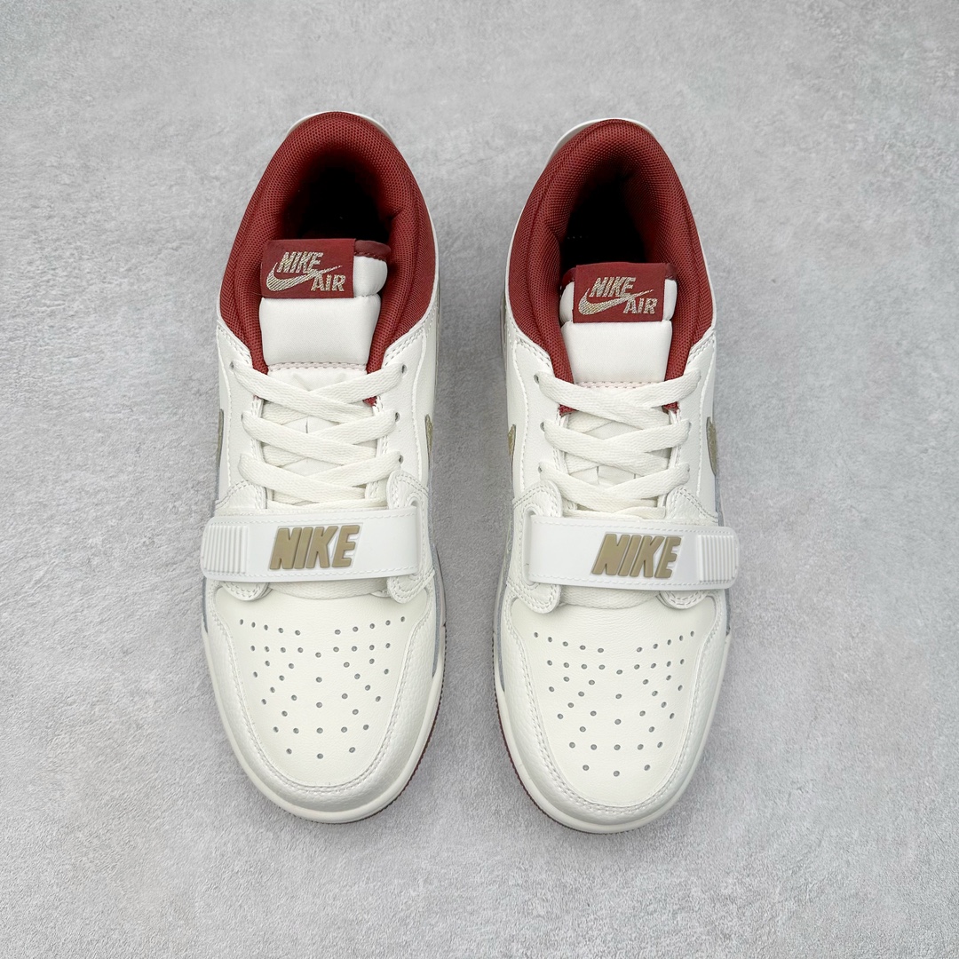 图片[2]-＃PP特价福利 Air Jordan Legacy AJ312 复古篮球鞋 鞋身采用了皮革材质打造 横跨鞋面的魔术贴十分吸睛 侧面的Swoosh Logo的一部分被鞋面遮挡了一部分 颇具玩味 魔术贴上标有NK标识 而鞋舌上是Jordan的经典红色飞翼Logo 后跟和鞋底均采用了AJ3的设计 后跟上同样也使用了经典的爆裂纹图案 尺码：36 36.5 37.5 38 38.5 39 40 40.5 41 42 42.5 43 44 44.5 45 46 47.5-选品中心