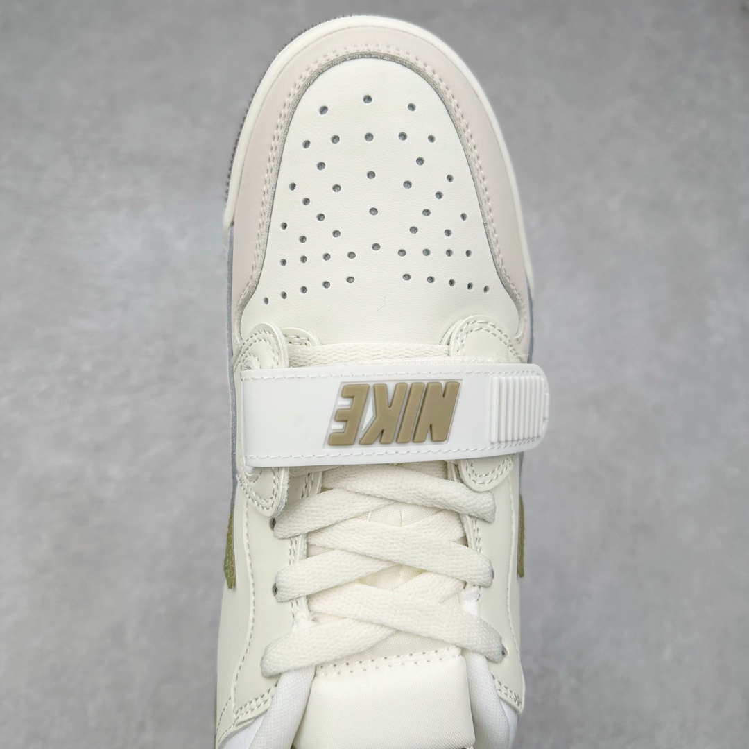 图片[4]-＃PP特价福利 Air Jordan Legacy AJ312 复古篮球鞋 鞋身采用了皮革材质打造 横跨鞋面的魔术贴十分吸睛 侧面的Swoosh Logo的一部分被鞋面遮挡了一部分 颇具玩味 魔术贴上标有NK标识 而鞋舌上是Jordan的经典红色飞翼Logo 后跟和鞋底均采用了AJ3的设计 后跟上同样也使用了经典的爆裂纹图案 尺码：36 36.5 37.5 38 38.5 39 40 40.5 41 42 42.5 43 44 44.5 45 46 47.5-选品中心