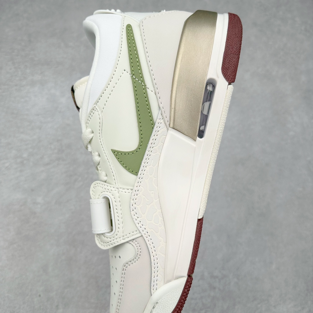 图片[7]-＃PP特价福利 Air Jordan Legacy AJ312 复古篮球鞋 鞋身采用了皮革材质打造 横跨鞋面的魔术贴十分吸睛 侧面的Swoosh Logo的一部分被鞋面遮挡了一部分 颇具玩味 魔术贴上标有NK标识 而鞋舌上是Jordan的经典红色飞翼Logo 后跟和鞋底均采用了AJ3的设计 后跟上同样也使用了经典的爆裂纹图案 尺码：36 36.5 37.5 38 38.5 39 40 40.5 41 42 42.5 43 44 44.5 45 46 47.5-选品中心