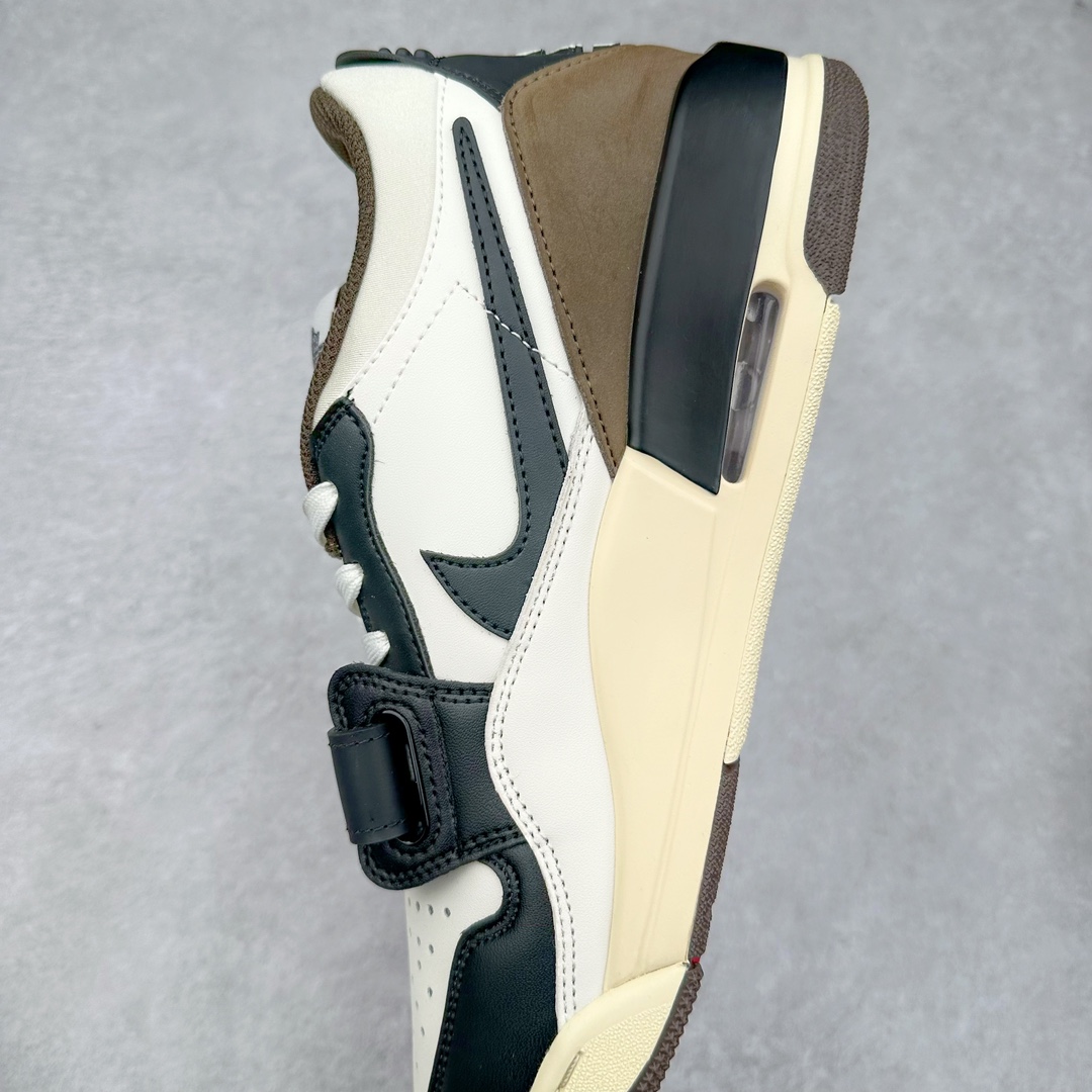 图片[7]-＃PP特价福利 Air Jordan Legacy AJ312 复古篮球鞋 鞋身采用了皮革材质打造 横跨鞋面的魔术贴十分吸睛 侧面的Swoosh Logo的一部分被鞋面遮挡了一部分 颇具玩味 魔术贴上标有NK标识 而鞋舌上是Jordan的经典红色飞翼Logo 后跟和鞋底均采用了AJ3的设计 后跟上同样也使用了经典的爆裂纹图案 尺码：36 36.5 37.5 38 38.5 39 40 40.5 41 42 42.5 43 44 44.5 45 46 47.5-选品中心